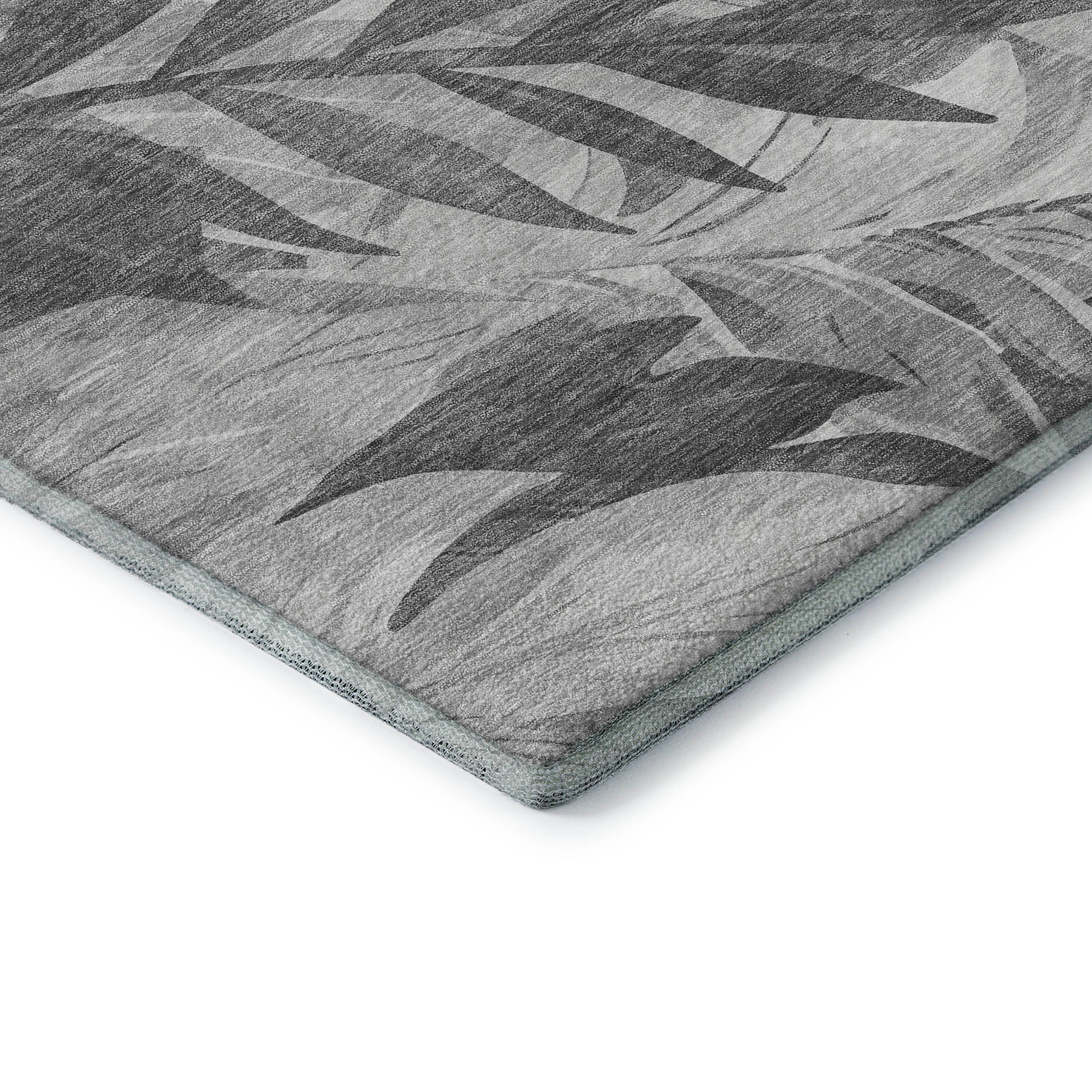 Istanbul Machine Washable Transitional Gray Rug 1'8" x 2'6" #shape_Rectangle