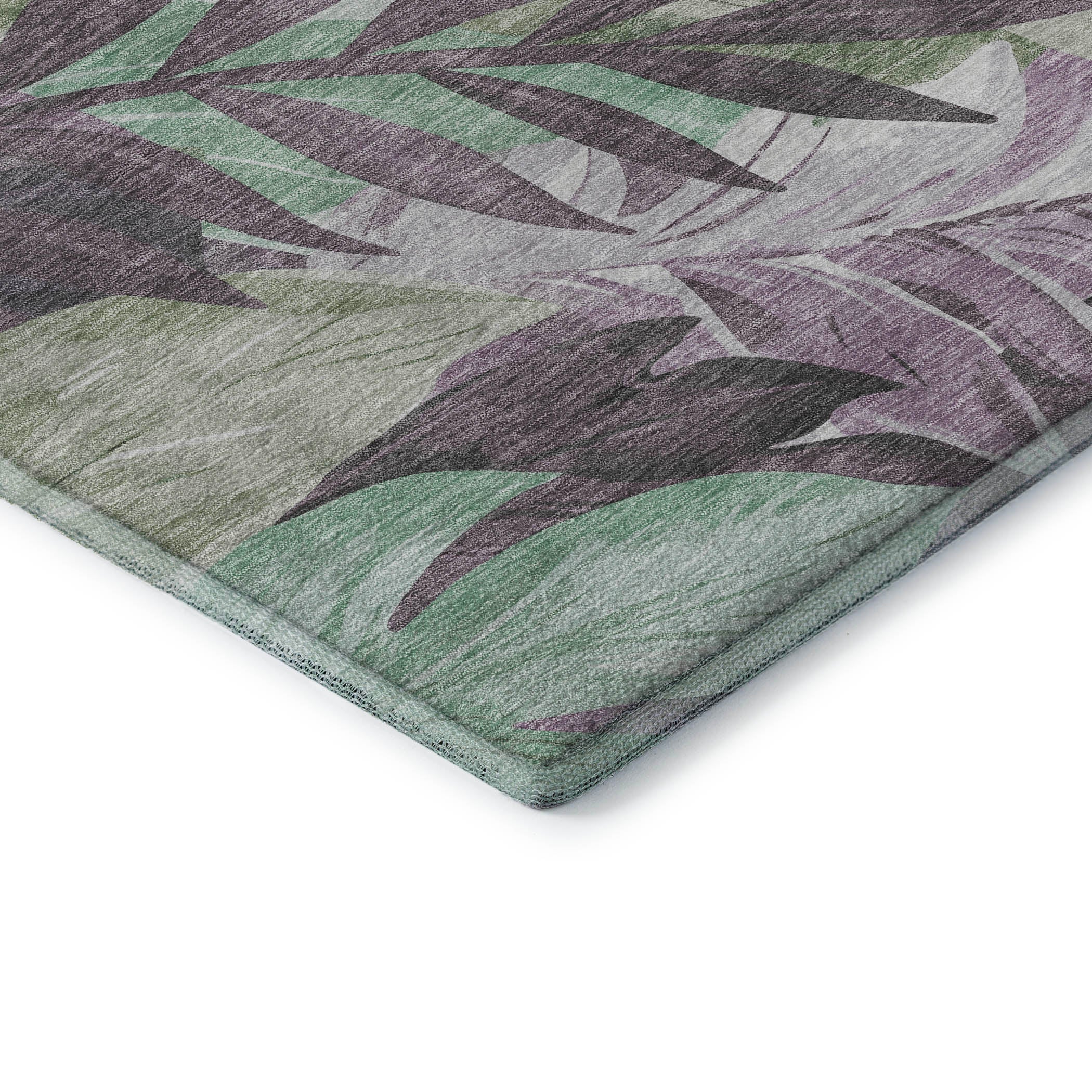 Istanbul Machine Washable Transitional Lavender Purple Rug 1'8" x 2'6" #shape_Rectangle