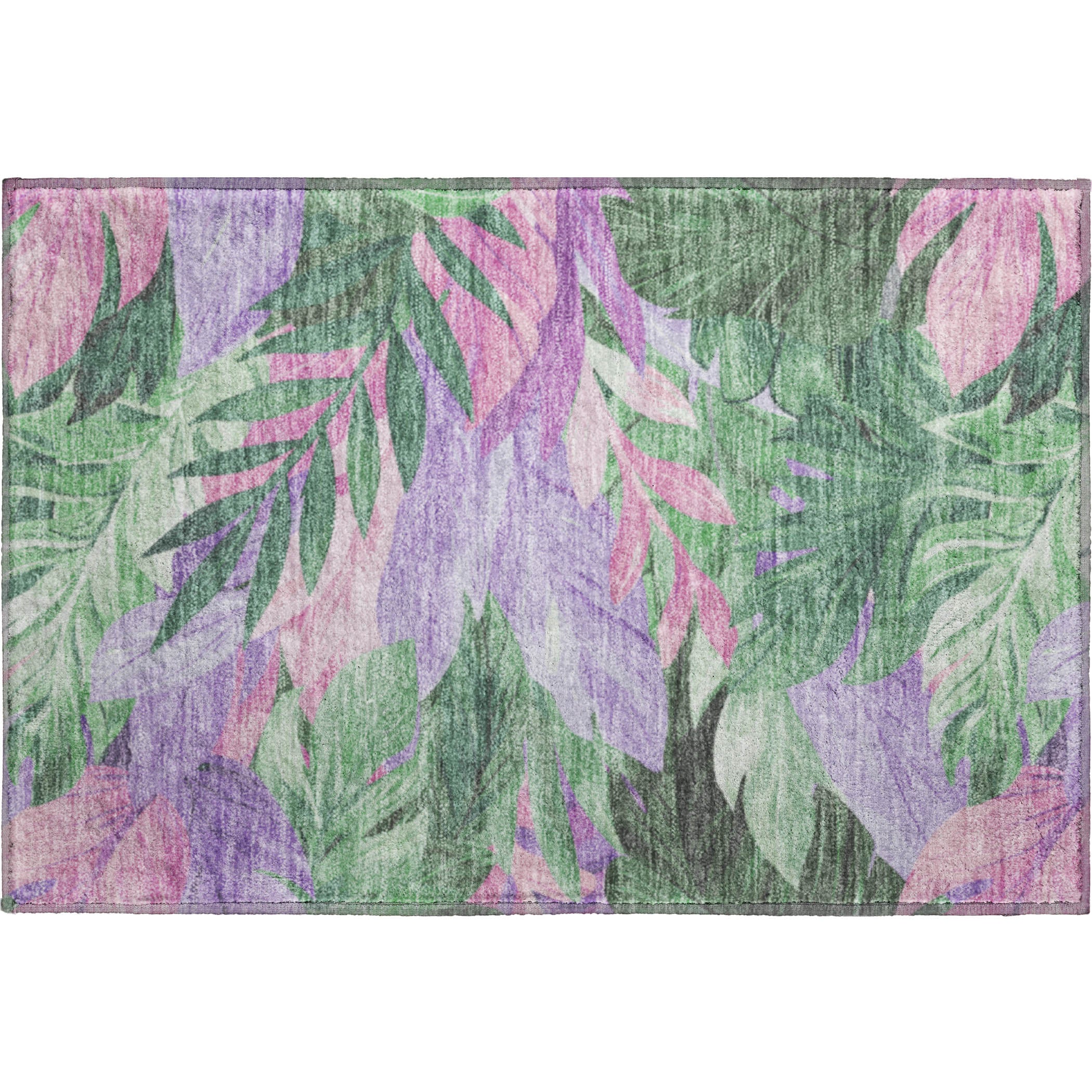 Istanbul Machine Washable Transitional Sage Green Rug 1'8" x 2'6" #shape_Rectangle