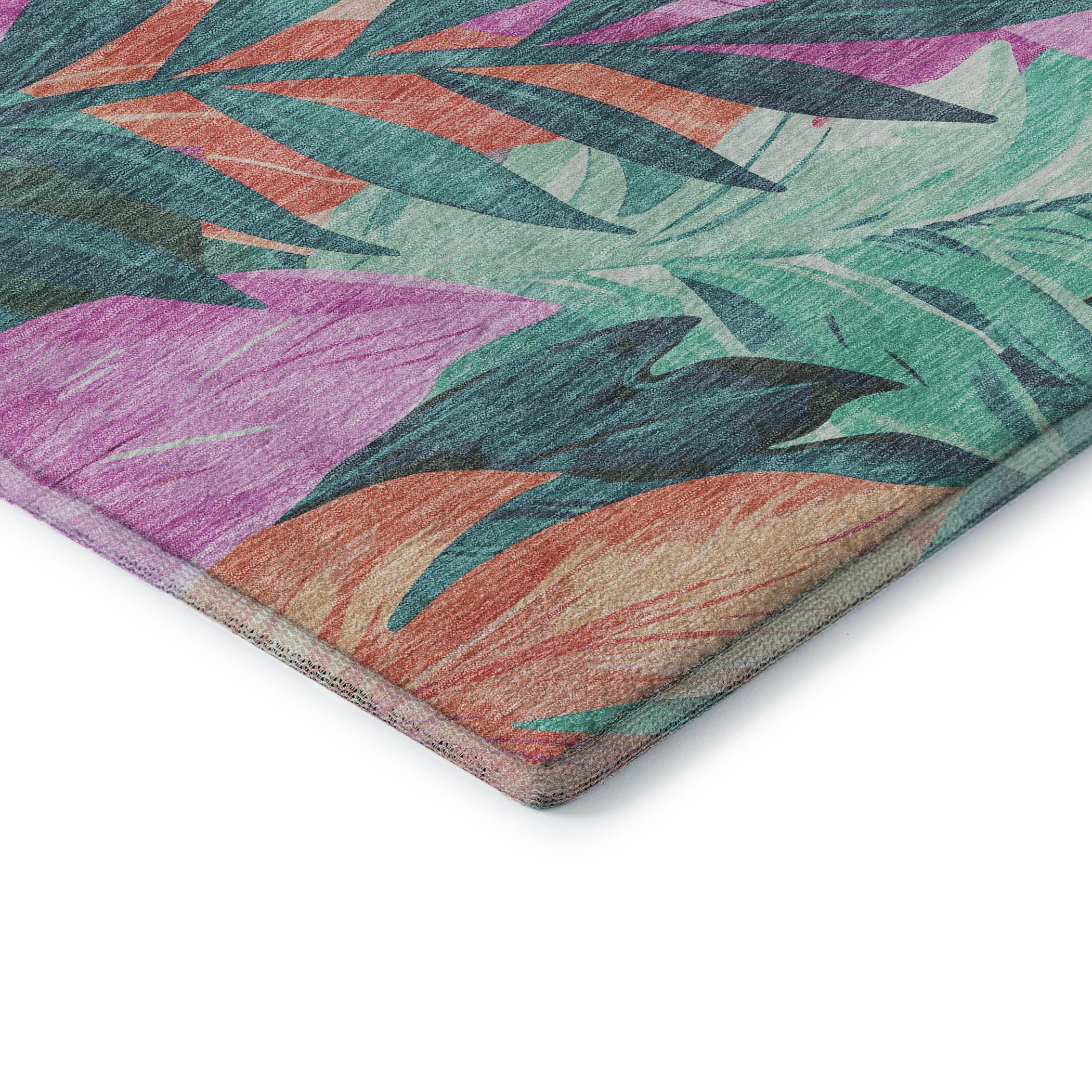 Istanbul Machine Washable Transitional Teal Rug 1'8" x 2'6" #shape_Rectangle