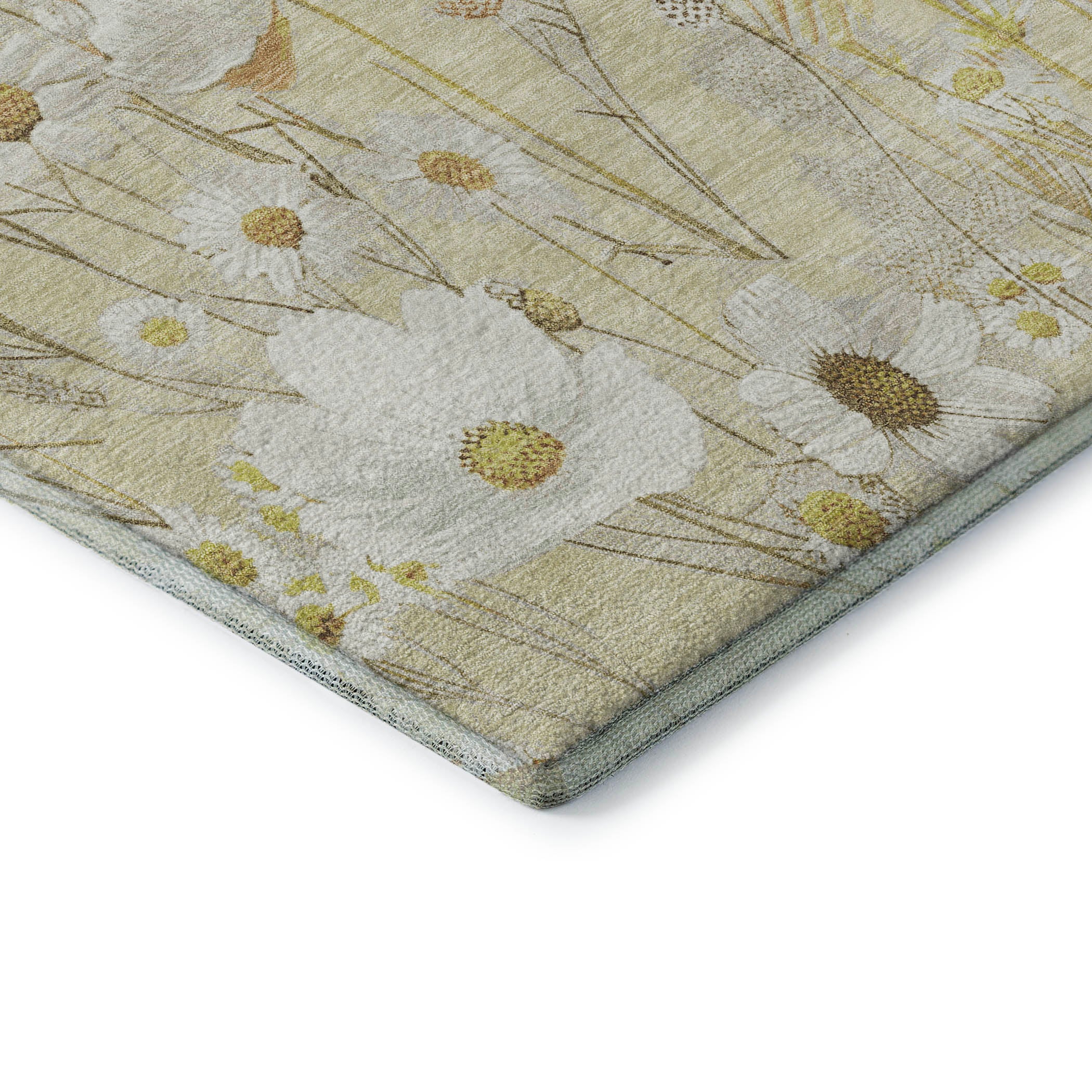 Florence Machine Washable Transitional Wheat Gold Rug 1'8" x 2'6" #shape_Rectangle