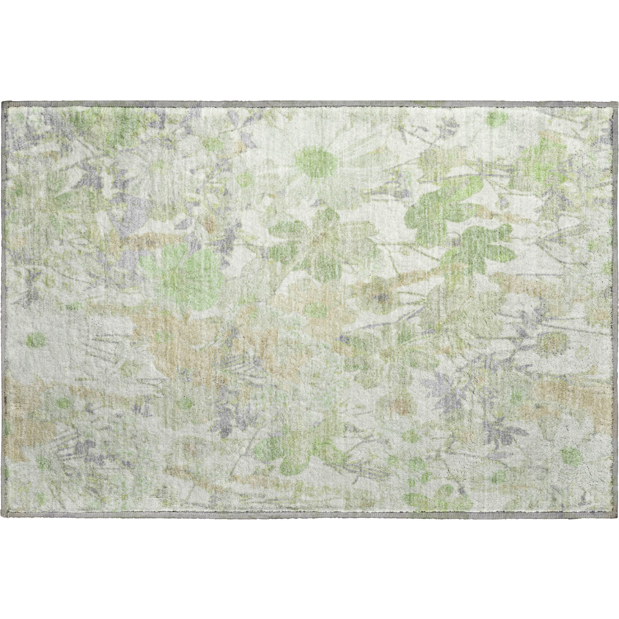Chiang Mai Machine Washable Transitional Aloe Green Rug 1'8" x 2'6" #shape_Rectangle