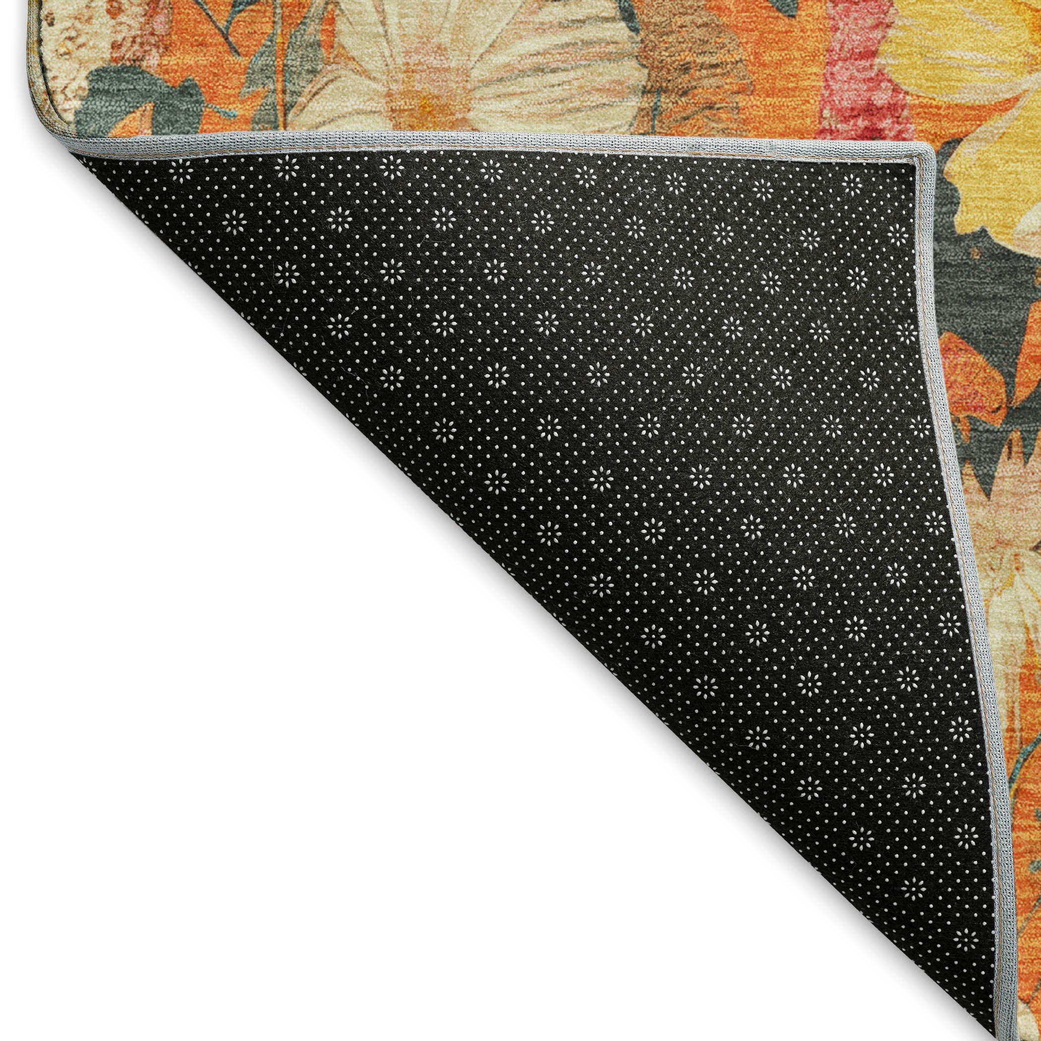 Chiang Mai Machine Washable Transitional Orange Rug 1'8" x 2'6" #shape_Rectangle