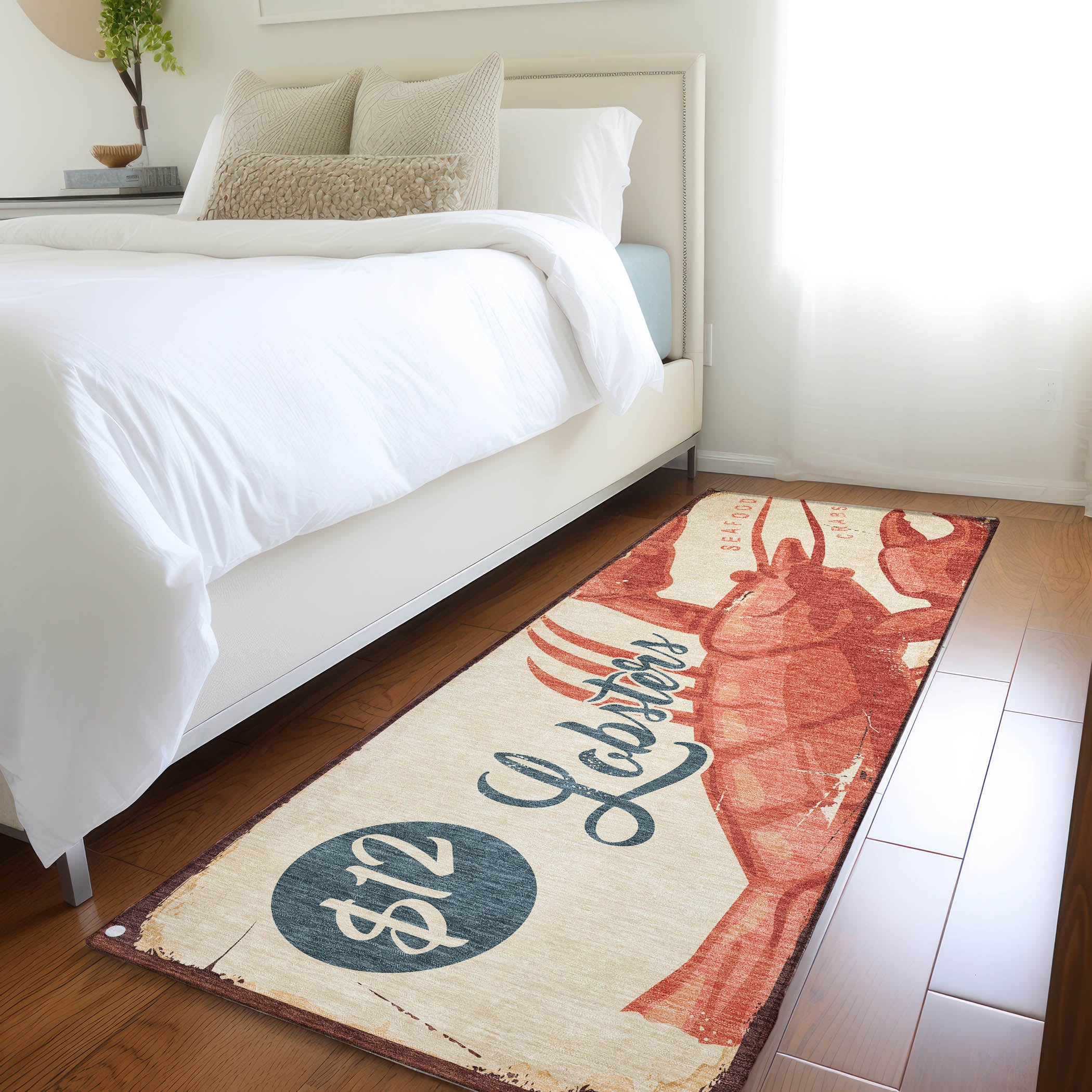 Seoul Machine Washable Coastal Beige Rug 2'3" x 7'6" #shape_Runner