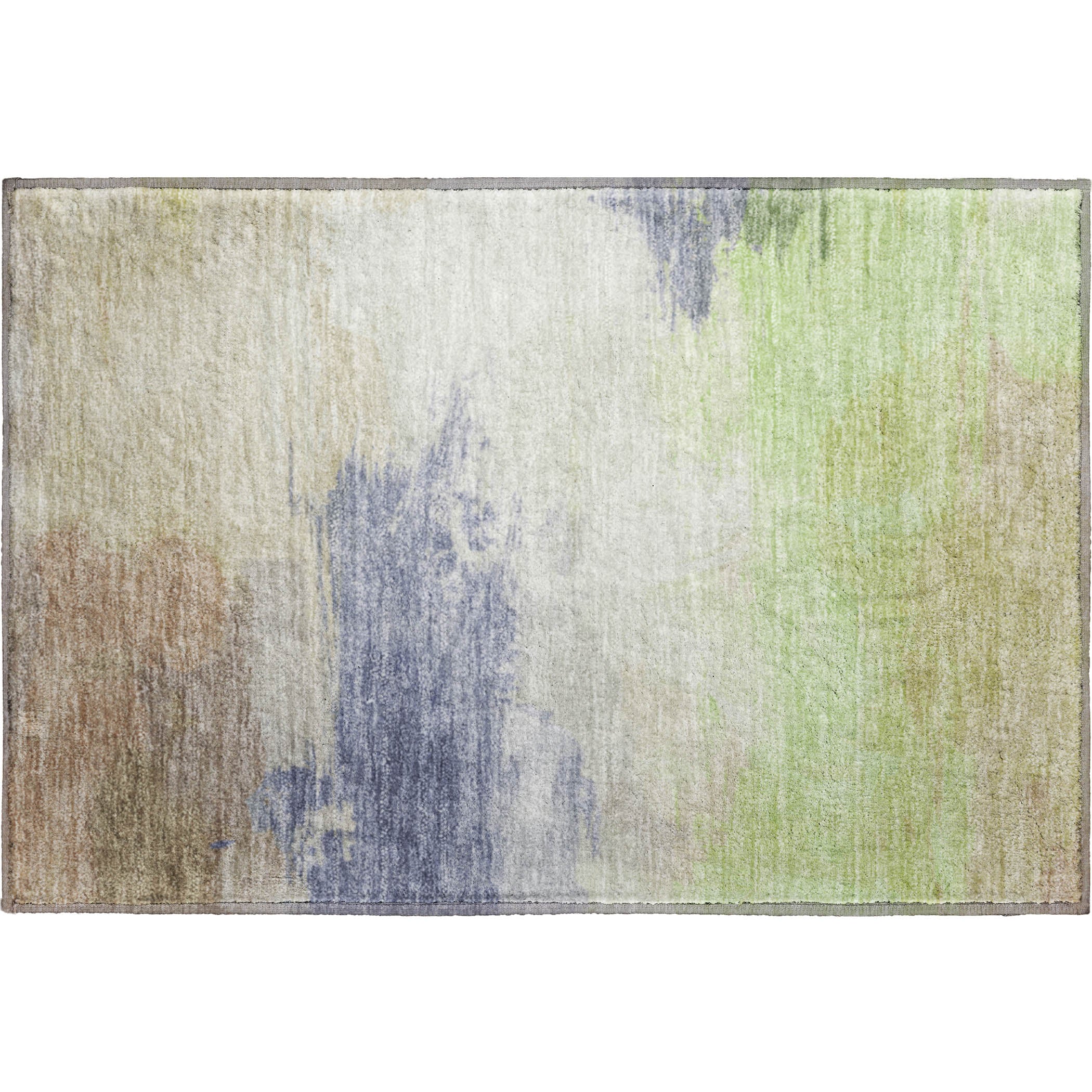 Nairobi Machine Washable Transitional Aloe Green Rug 1'8" x 2'6" #shape_Rectangle