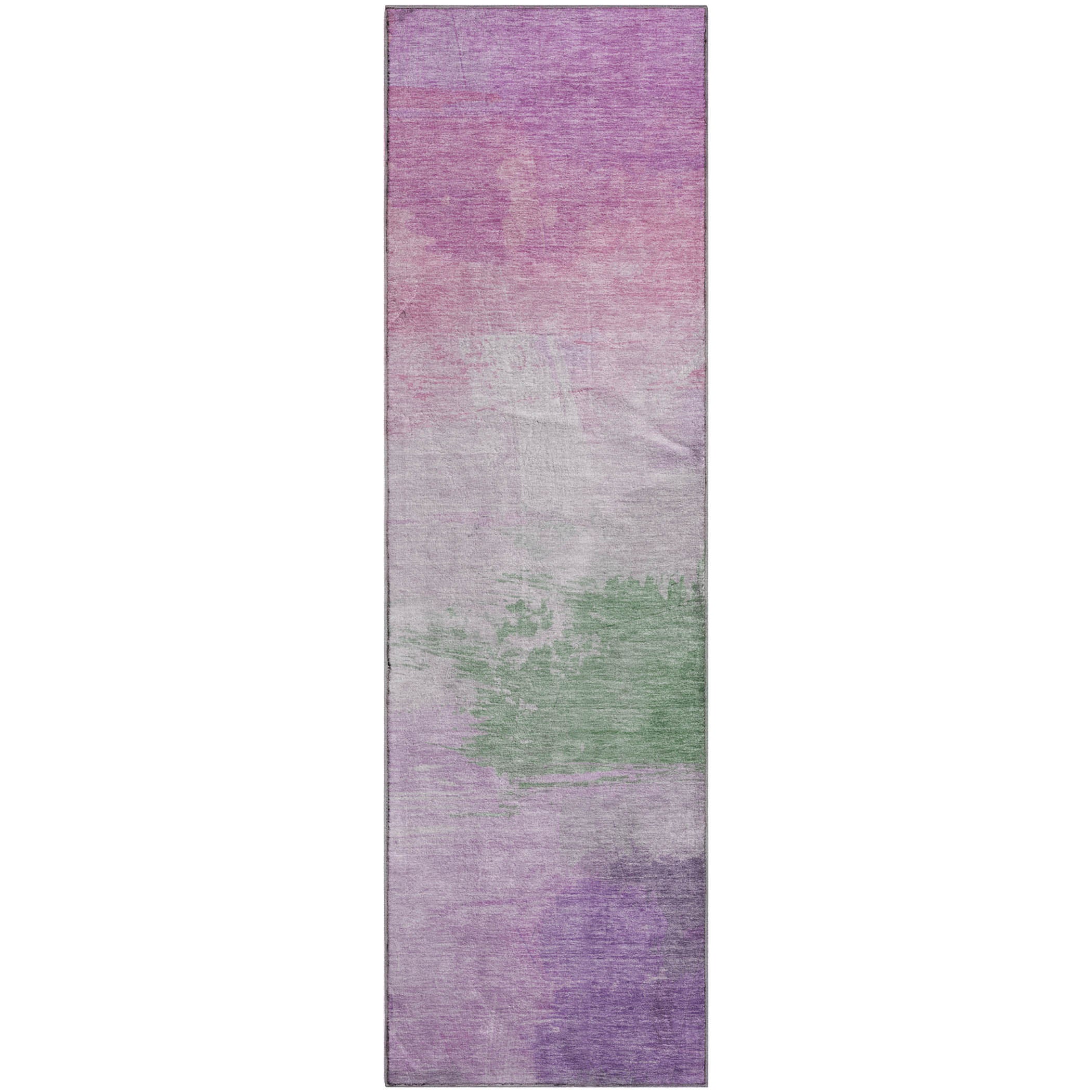 Nairobi Machine Washable Transitional Lilac Purple Rug 2'3" x 7'6" #shape_Runner