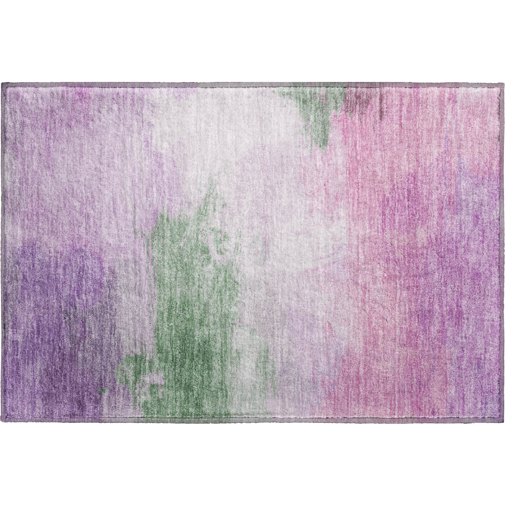 Nairobi Machine Washable Transitional Lilac Purple Rug 1'8" x 2'6" #shape_Rectangle