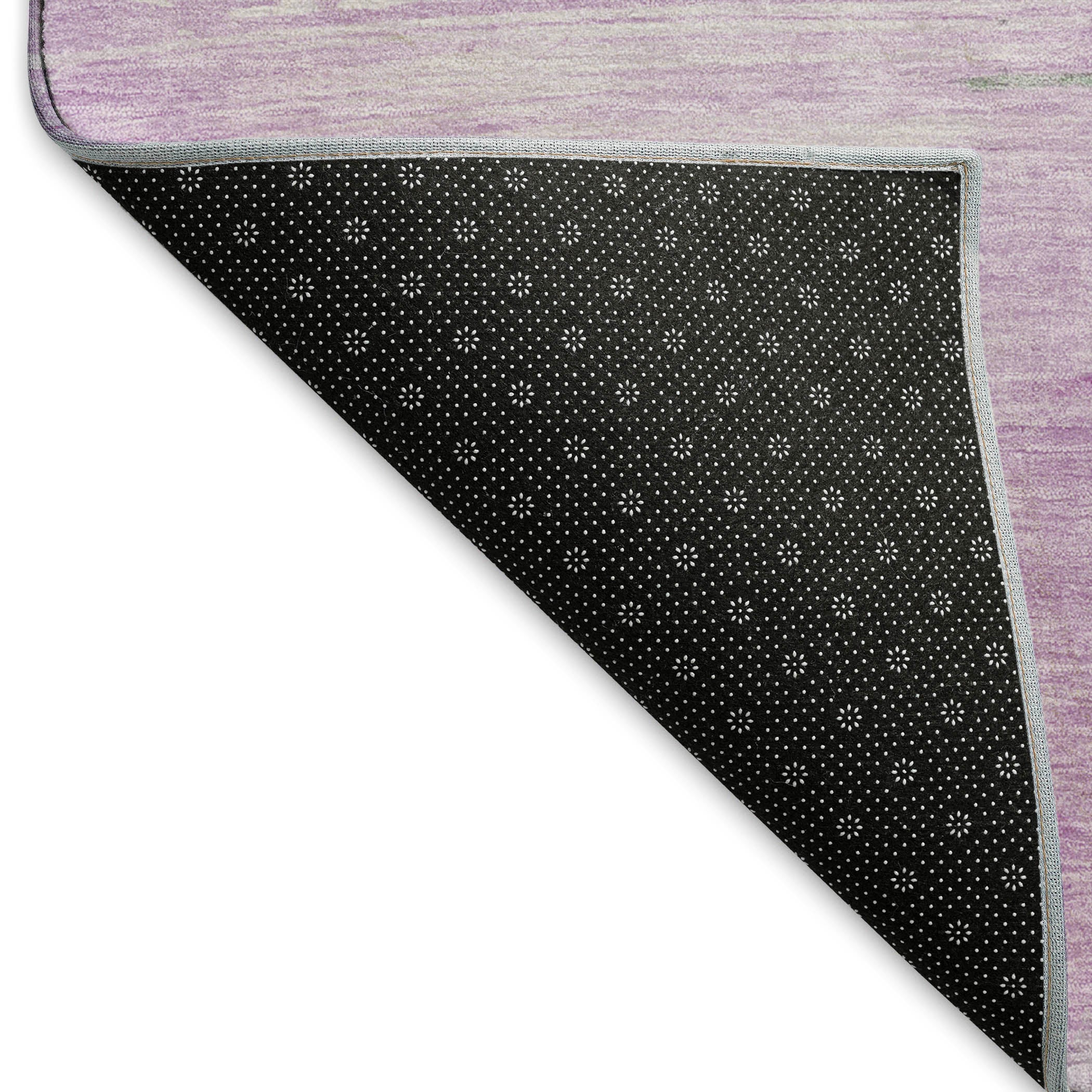 Nairobi Machine Washable Transitional Lilac Purple Rug 1'8" x 2'6" #shape_Rectangle