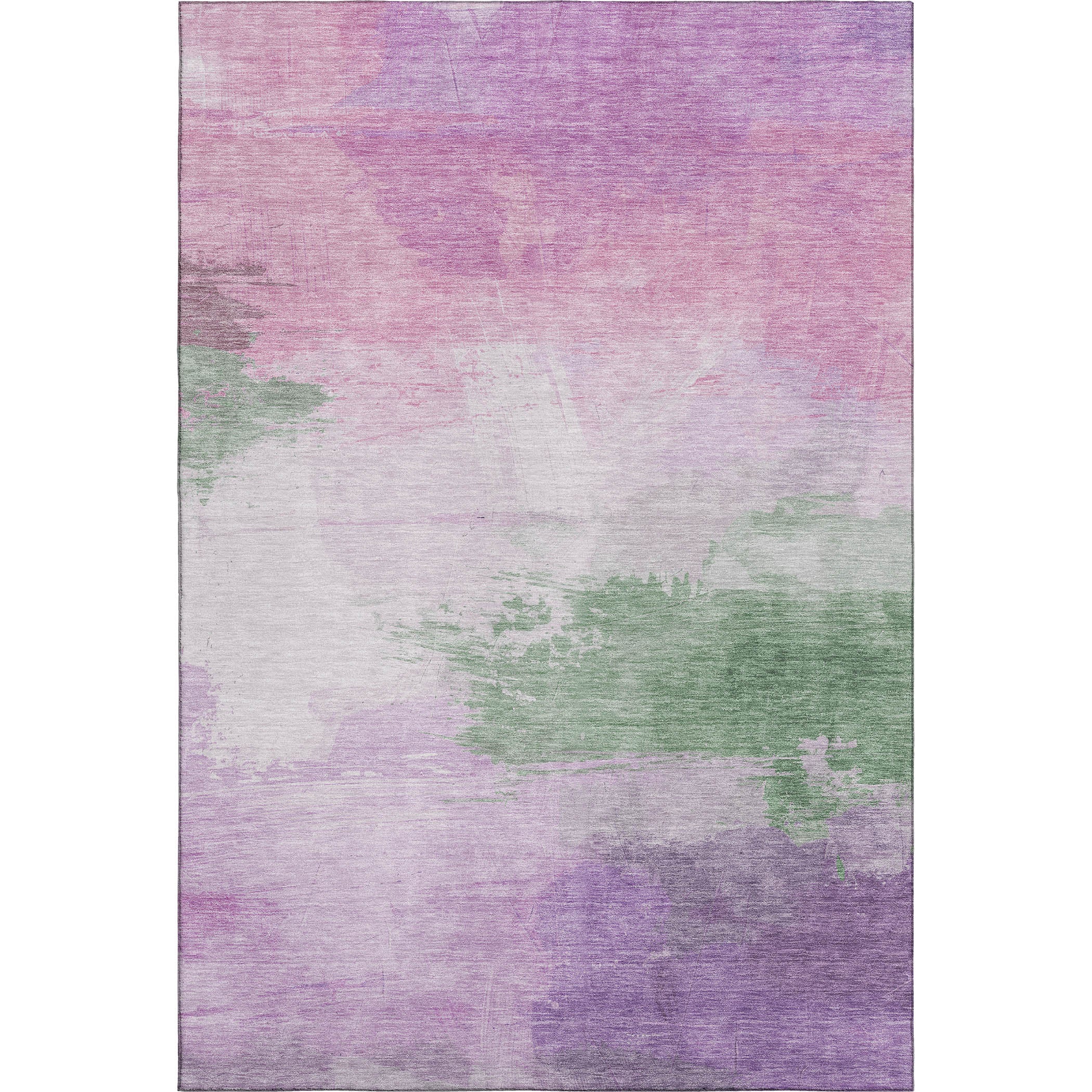 Nairobi Machine Washable Transitional Lilac Purple Rug 2'6" x 3'10" #shape_Rectangle