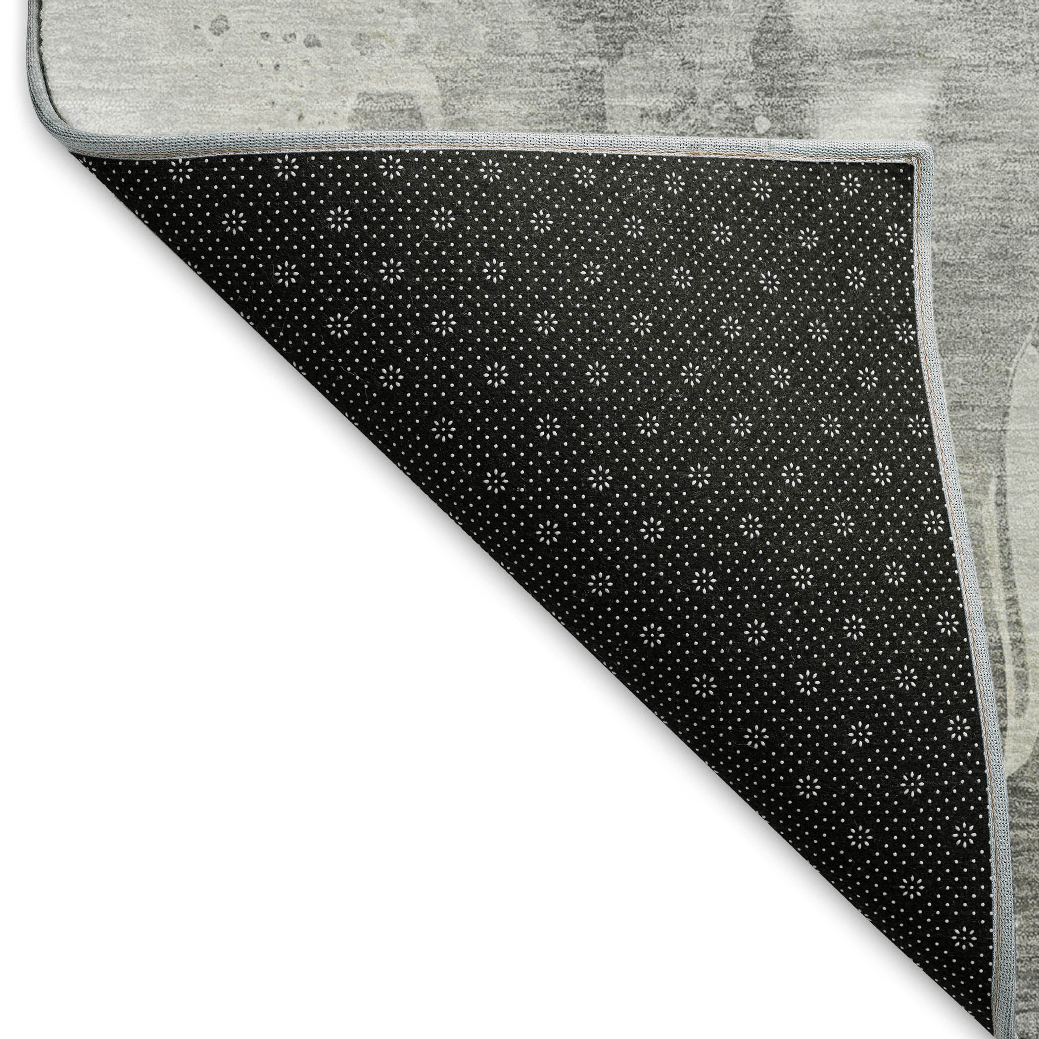 Mdina Machine Washable Transitional Gray Rug 1'8" x 2'6" #shape_Rectangle