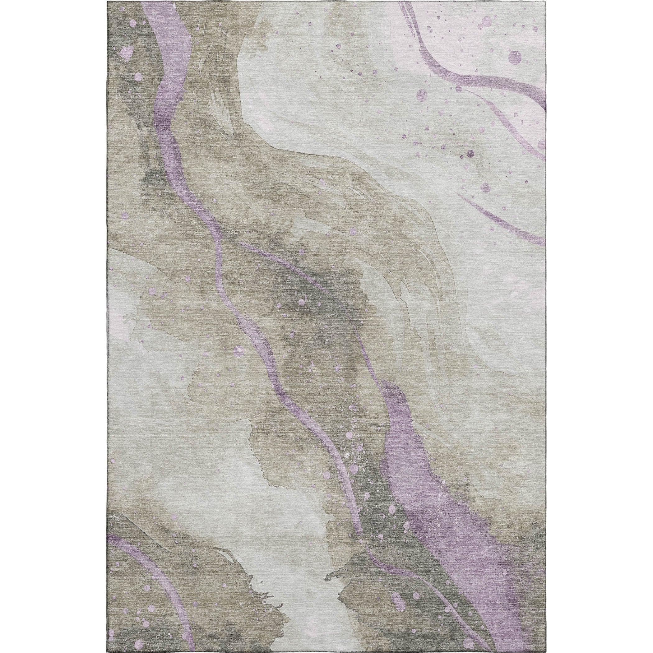 Seville Machine Washable Transitional Taupe Brown Rug 2'6" x 3'10" #shape_Rectangle