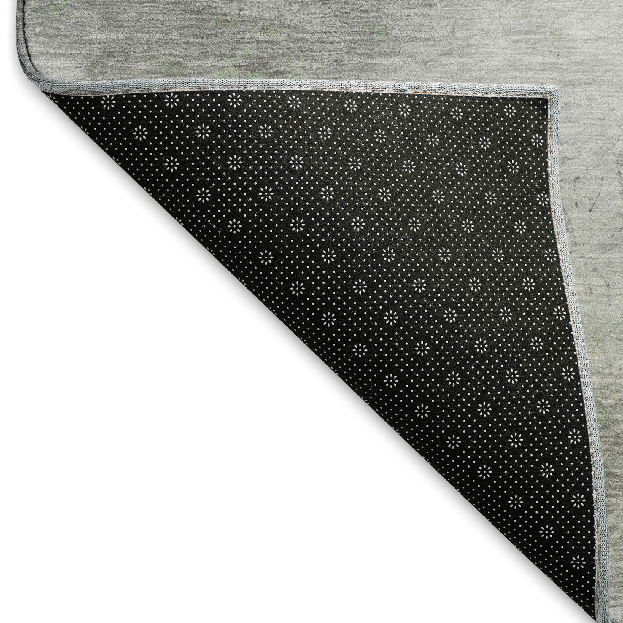 Seoul Machine Washable Transitional Aloe Green Rug 1'8" x 2'6" #shape_Rectangle