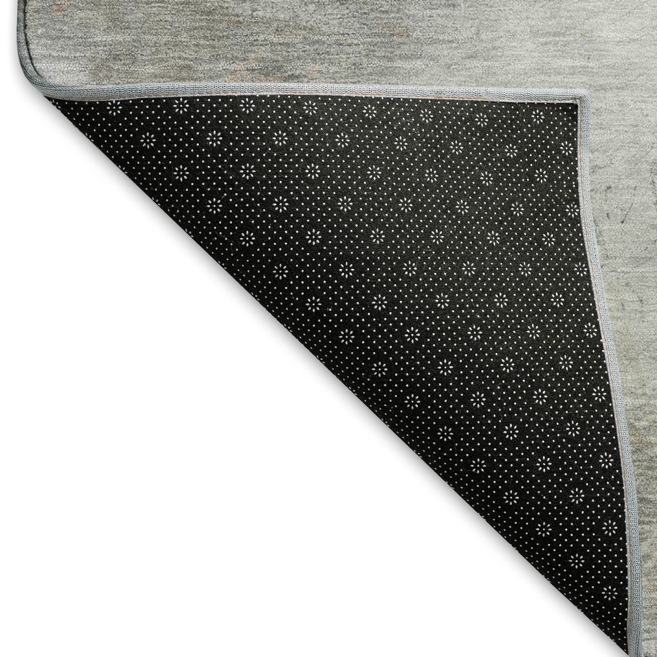 Seoul Machine Washable Transitional Taupe Brown Rug 1'8" x 2'6" #shape_Rectangle
