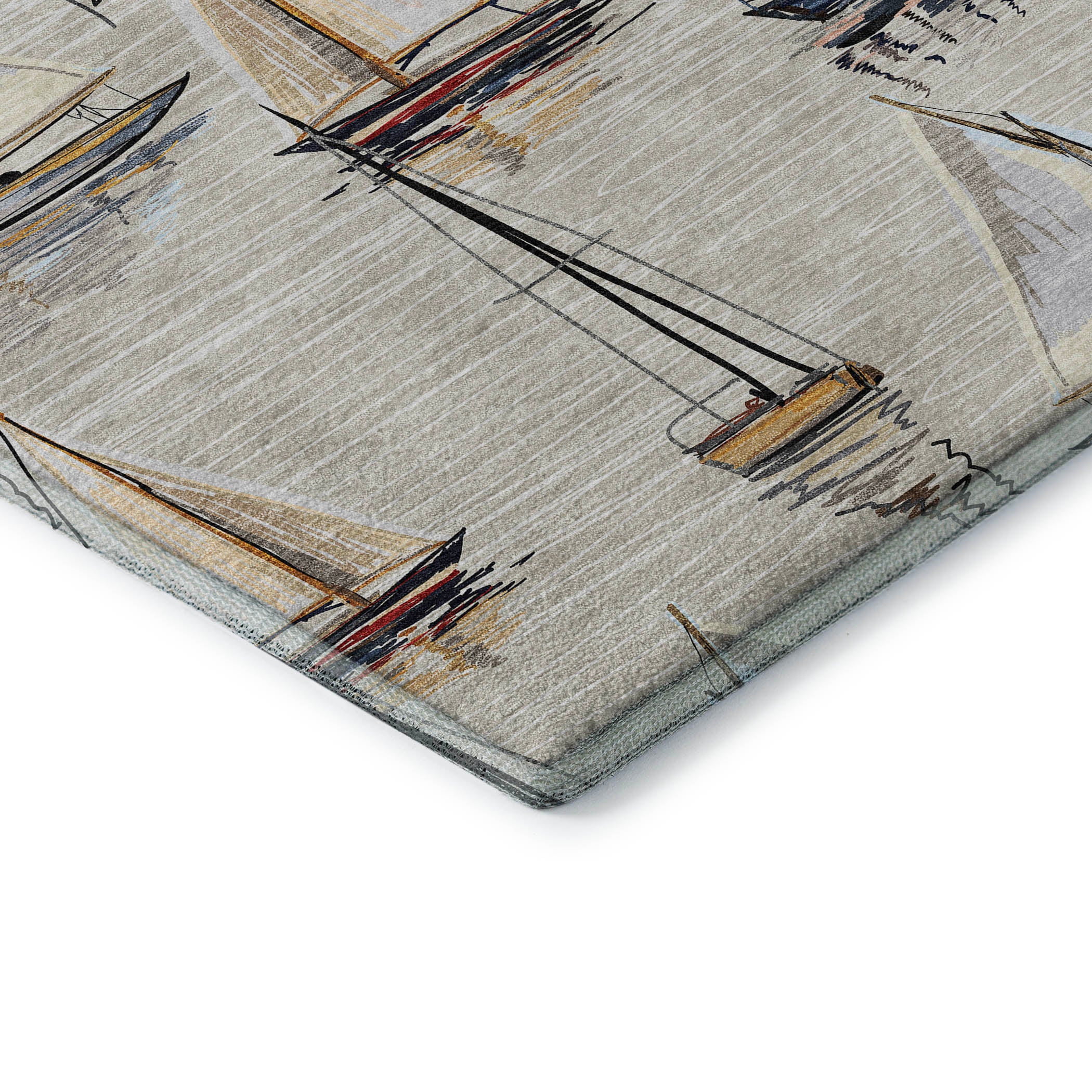 Dublin Machine Washable Coastal Ivory Rug 1'8" x 2'6" #shape_Rectangle