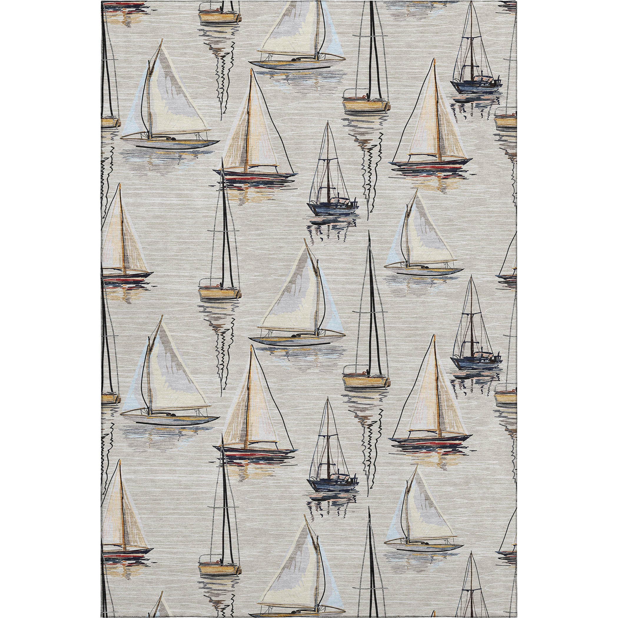Dublin Machine Washable Coastal Ivory Rug 2'6" x 3'10" #shape_Rectangle