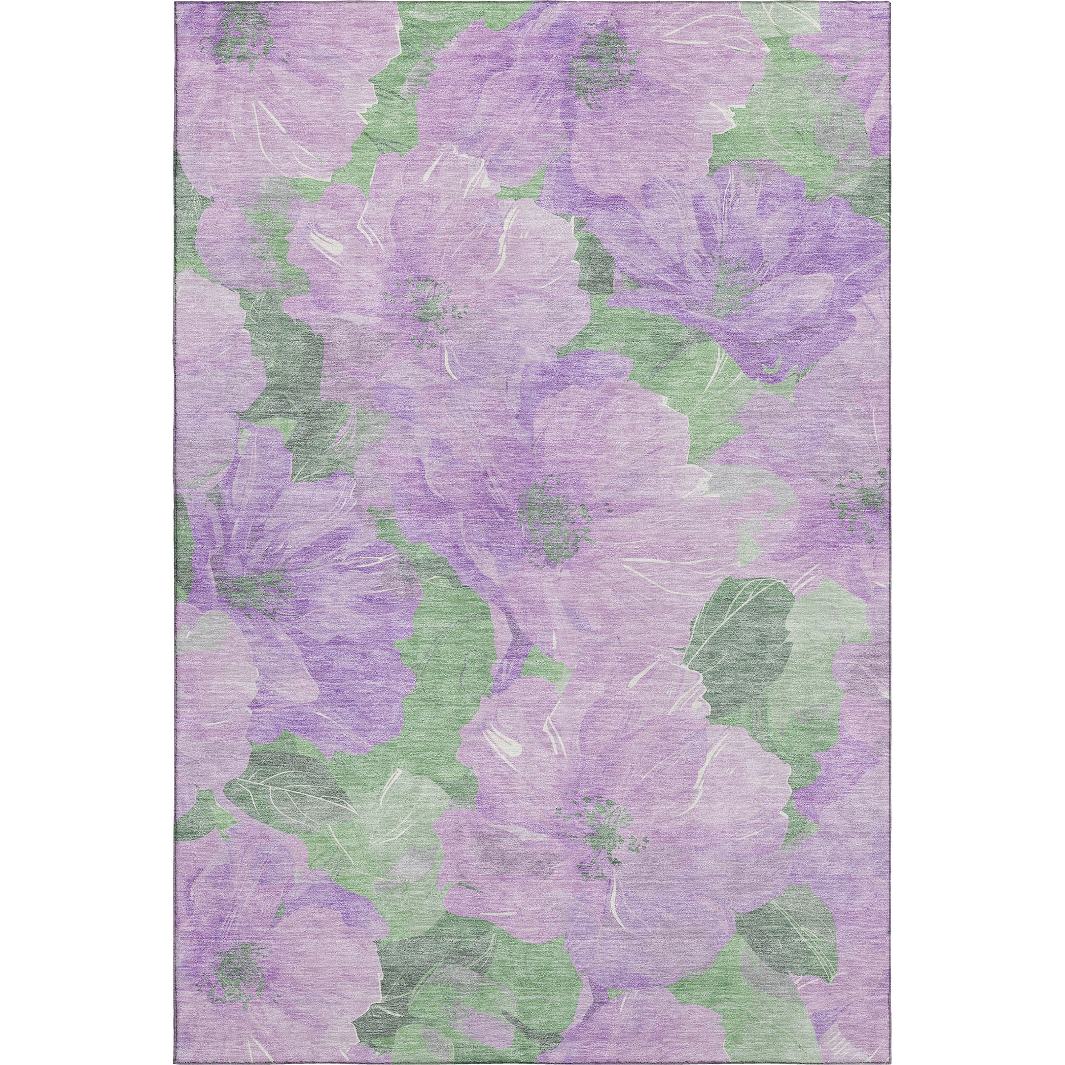 Bangkok Machine Washable Transitional Lavender Purple Rug 2'6" x 3'10" #shape_Rectangle