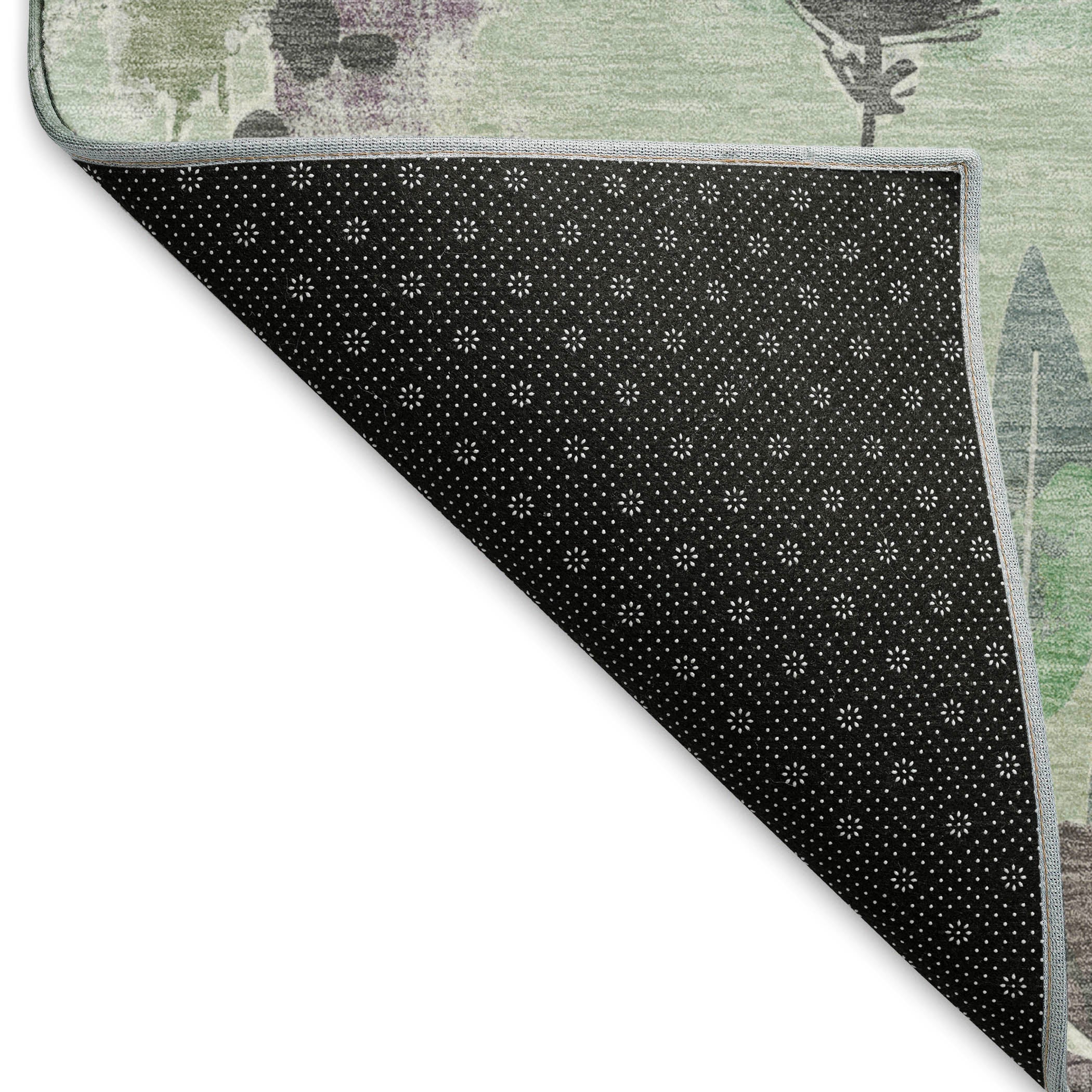 Montevideo Machine Washable Transitional Sage Green Rug 1'8" x 2'6" #shape_Rectangle