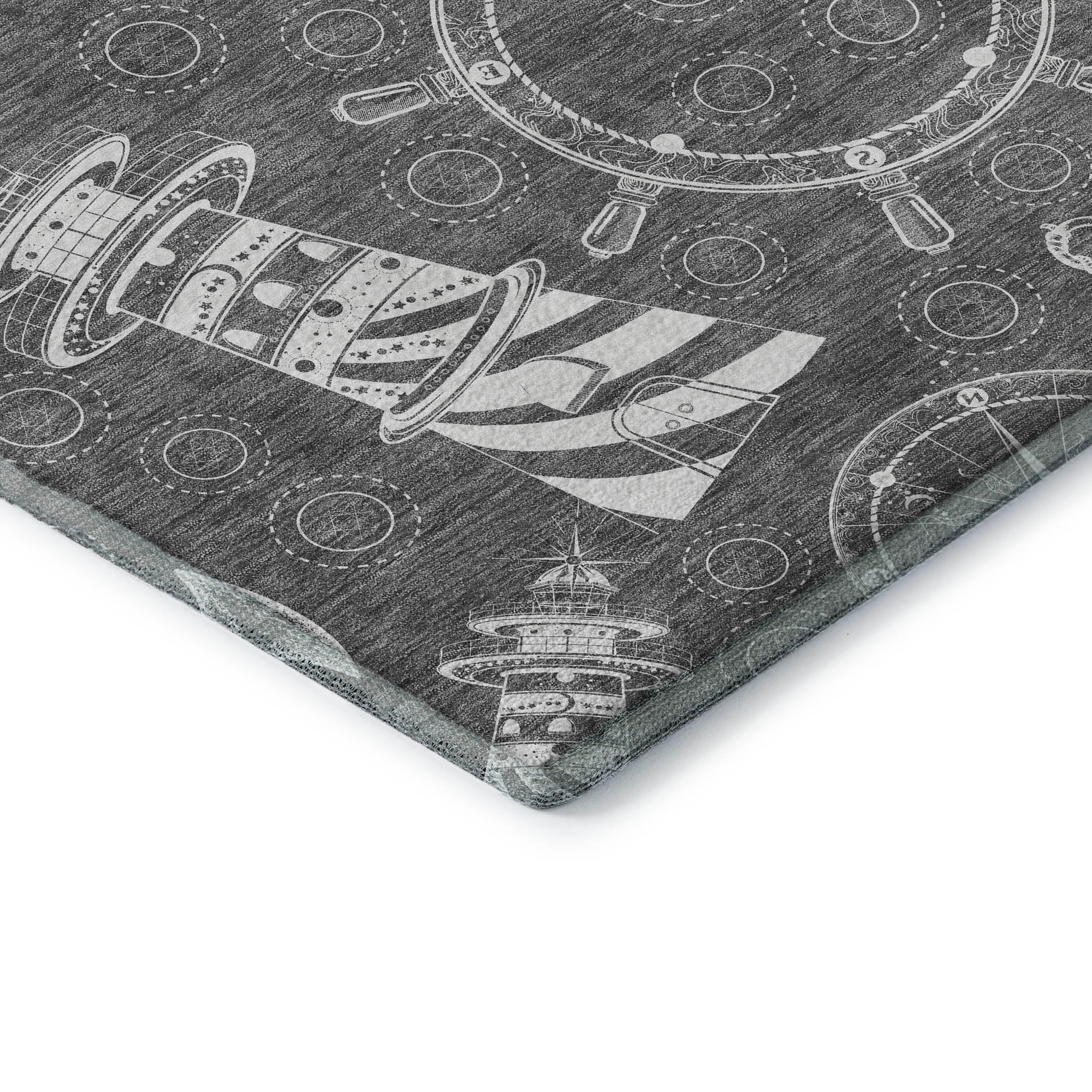 Baku Machine Washable Coastal Gray Rug 1'8" x 2'6" #shape_Rectangle