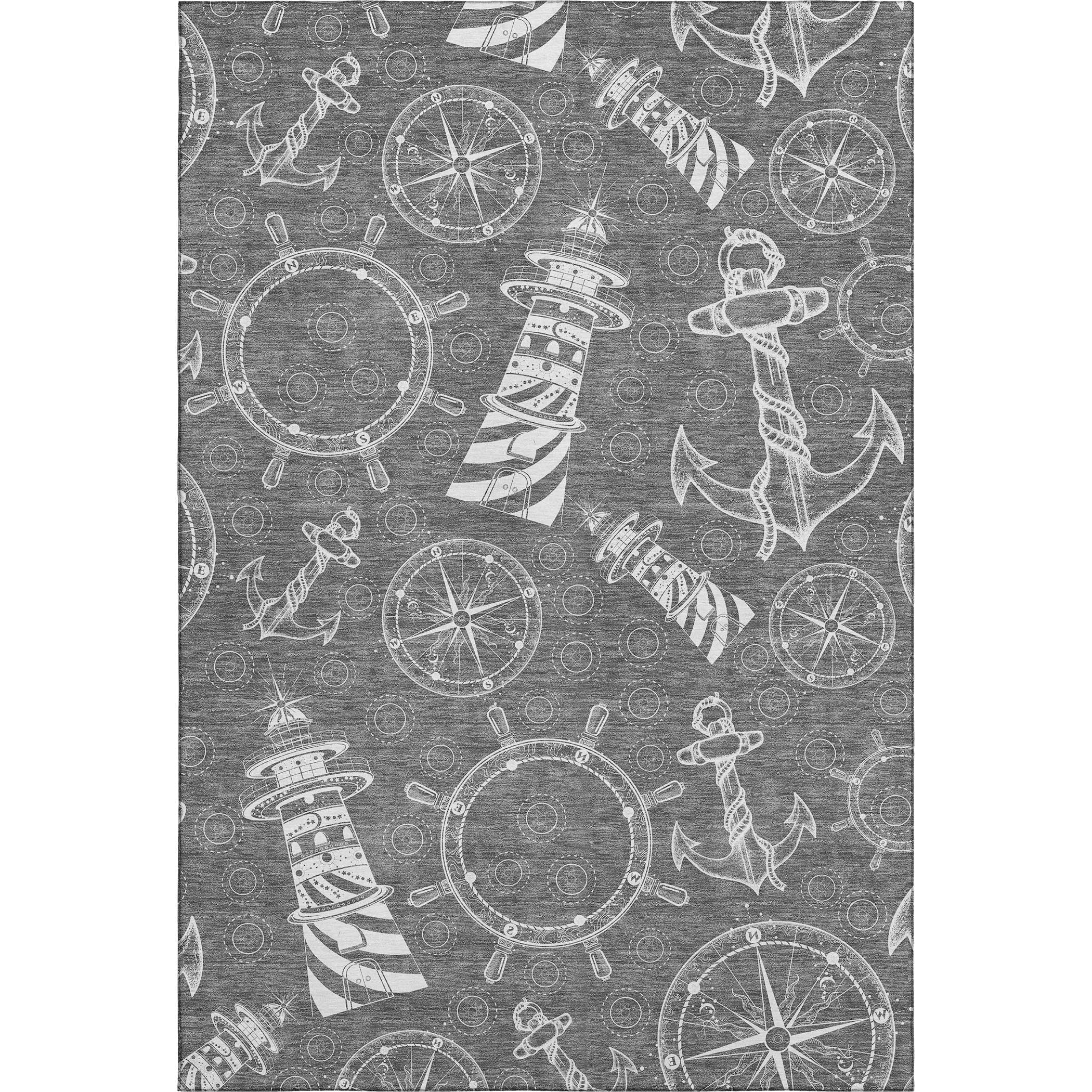 Baku Machine Washable Coastal Gray Rug 2'6" x 3'10" #shape_Rectangle