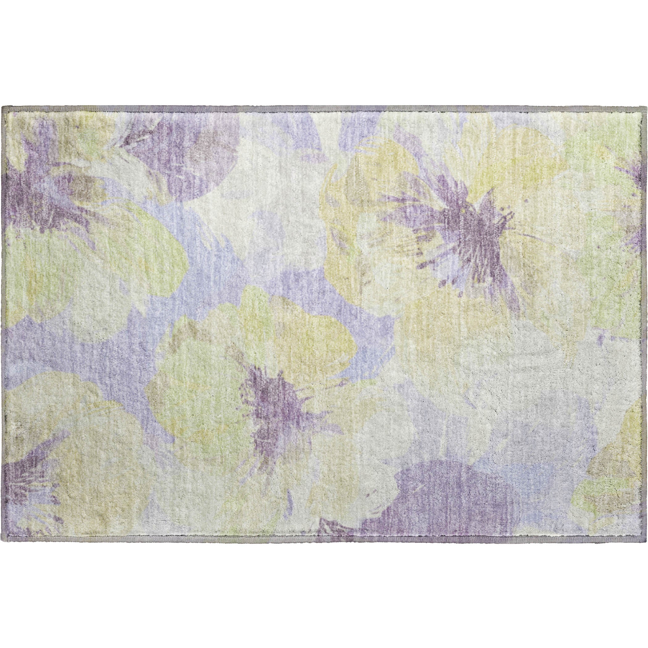 Split Machine Washable Transitional Wheat Gold Rug 1'8" x 2'6" #shape_Rectangle
