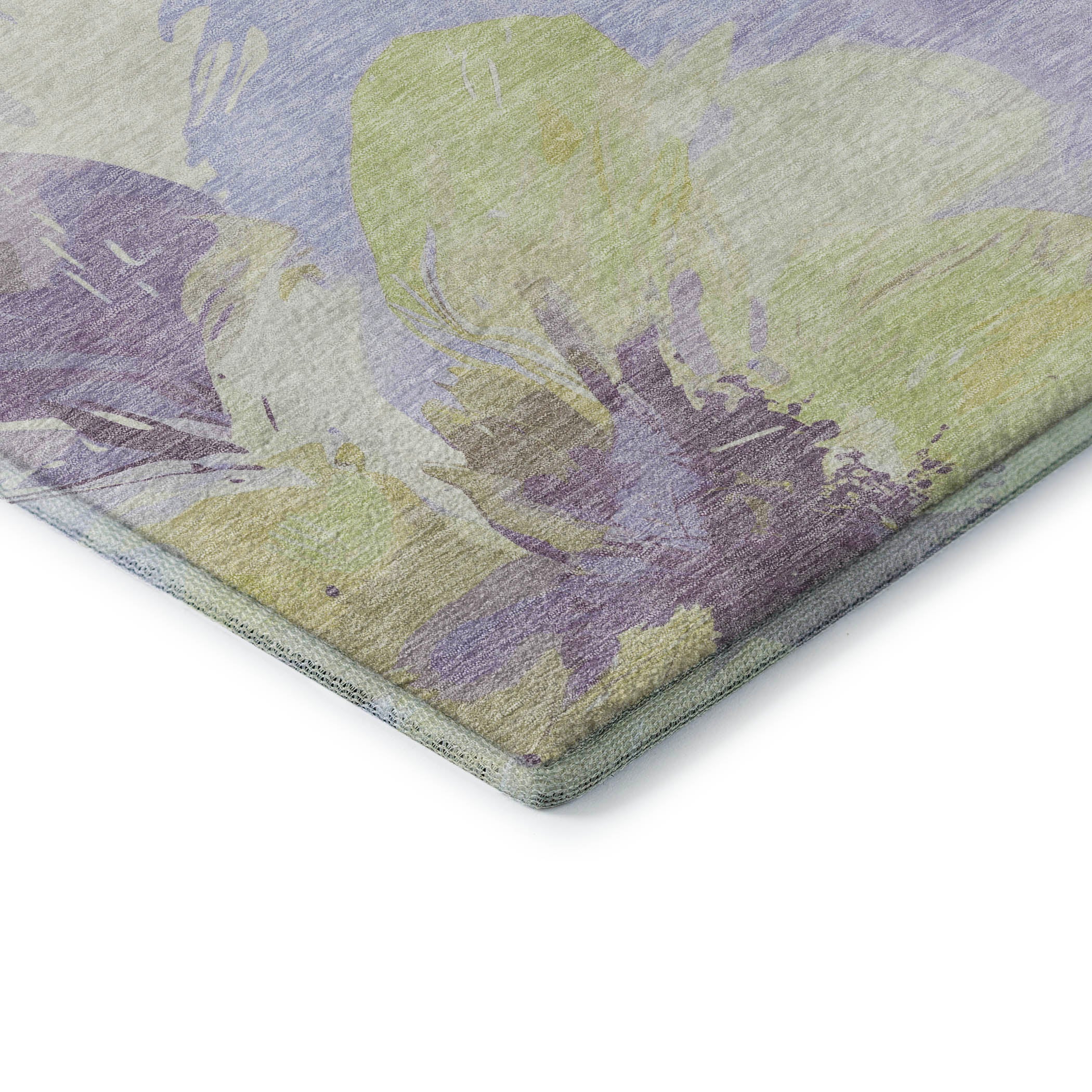 Split Machine Washable Transitional Wheat Gold Rug 1'8" x 2'6" #shape_Rectangle