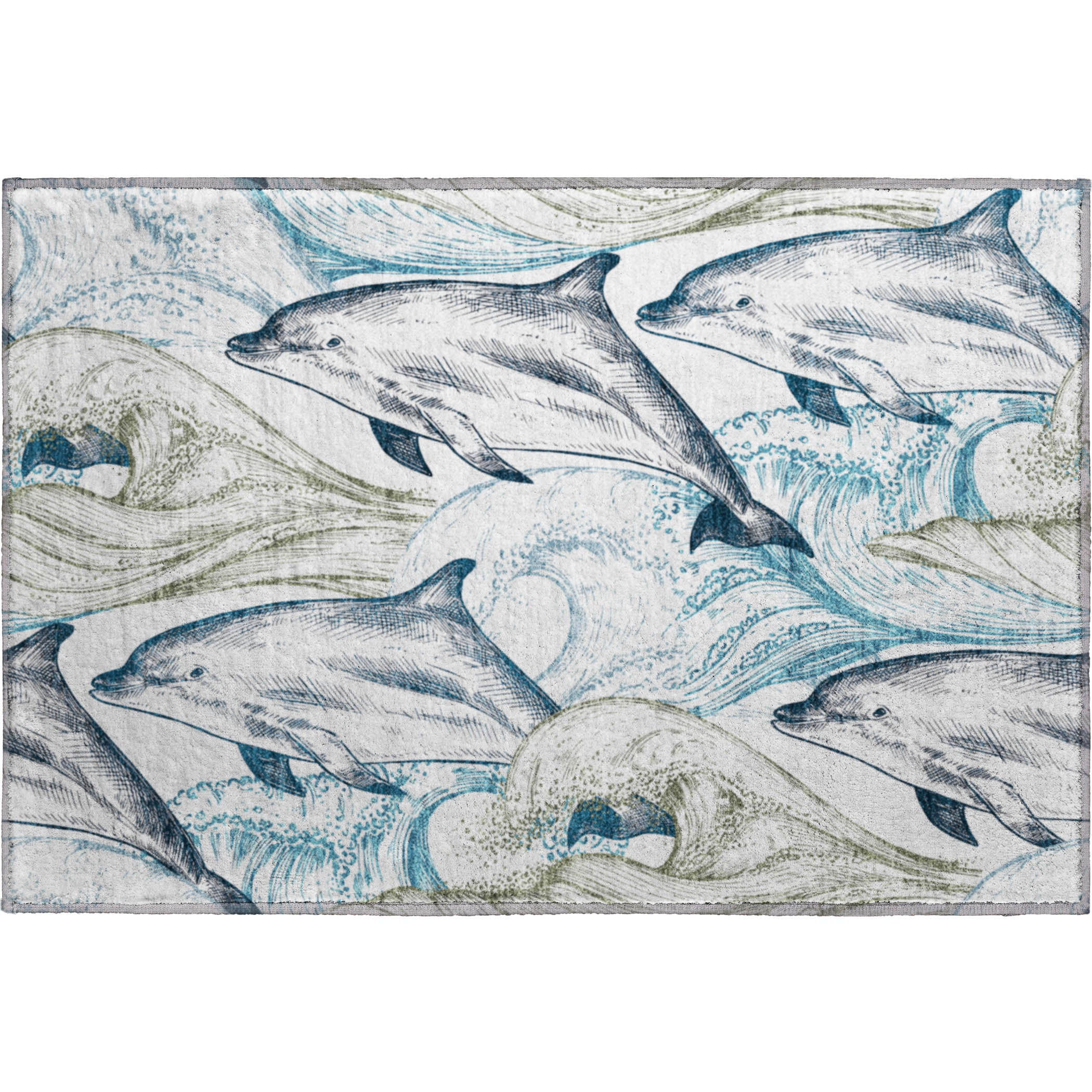 Rome Machine Washable Coastal Ivory Rug 1'8" x 2'6" #shape_Rectangle