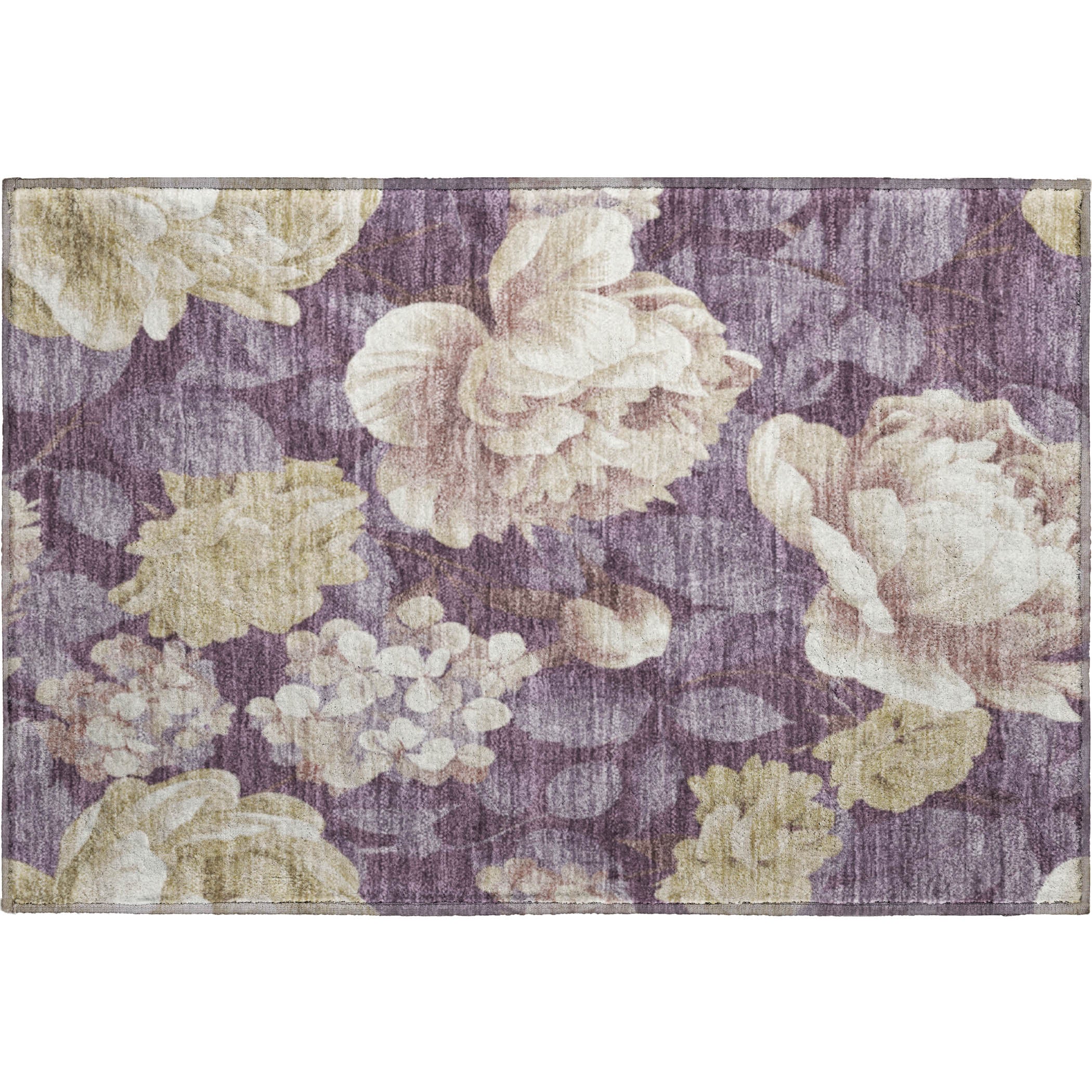 Oslo Machine Washable Transitional Beige Brown Rug 1'8" x 2'6" #shape_Rectangle
