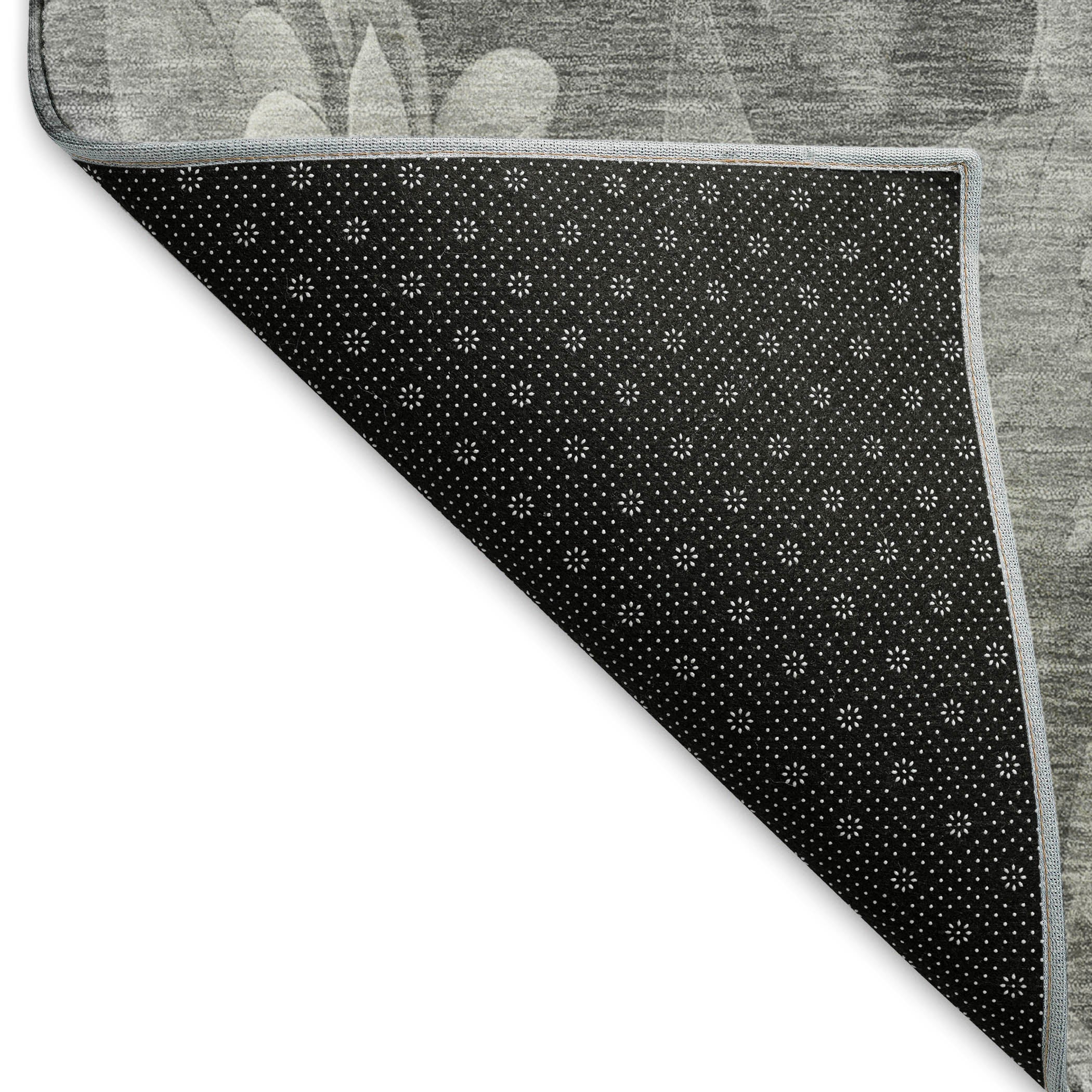 Oslo Machine Washable Transitional Gray Rug 1'8" x 2'6" #shape_Rectangle
