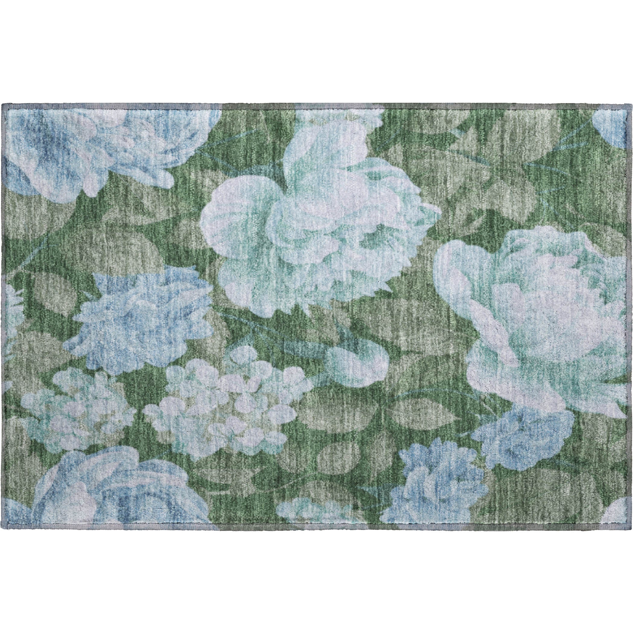 Oslo Machine Washable Transitional Sky Blue Rug 1'8" x 2'6" #shape_Rectangle