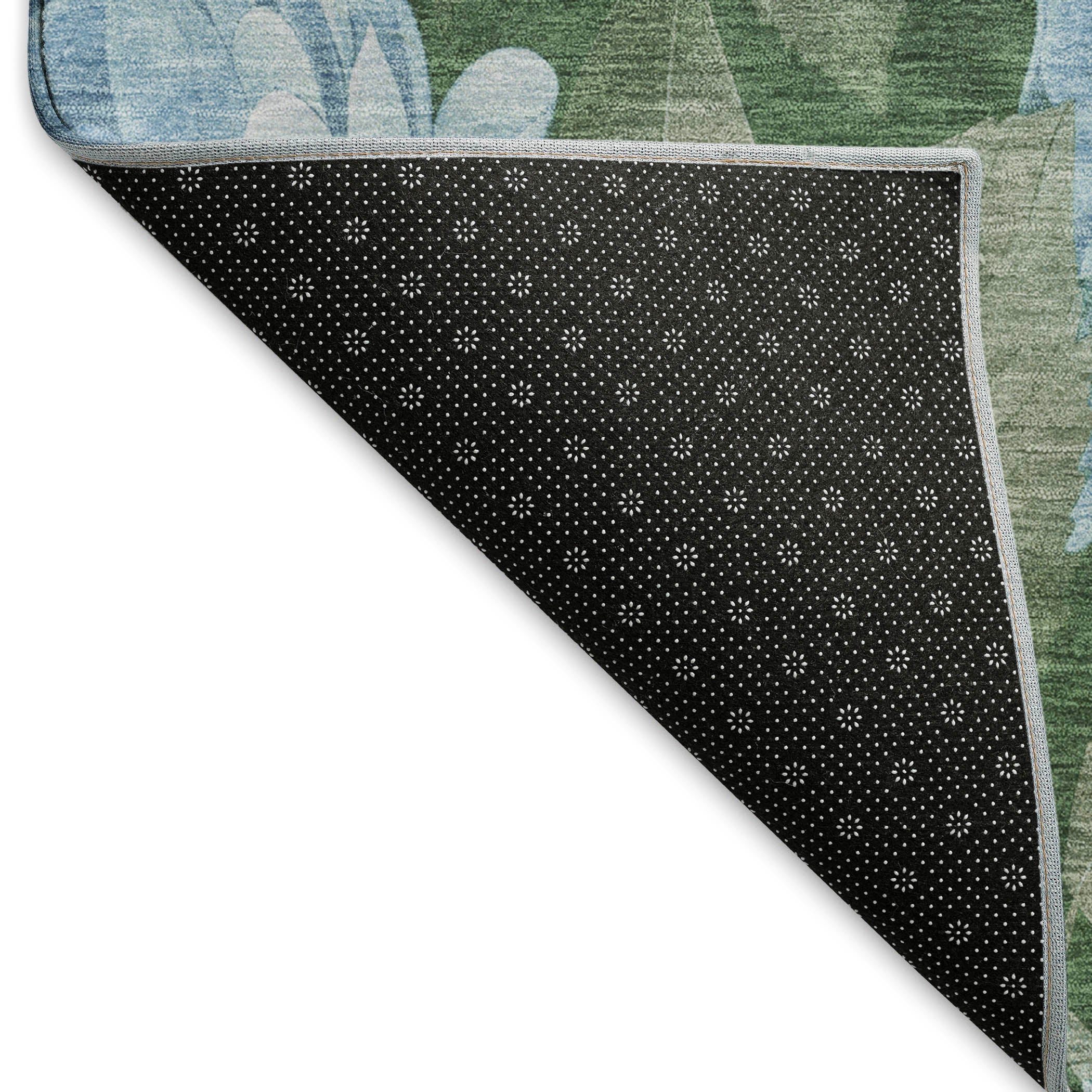 Oslo Machine Washable Transitional Sky Blue Rug 1'8" x 2'6" #shape_Rectangle