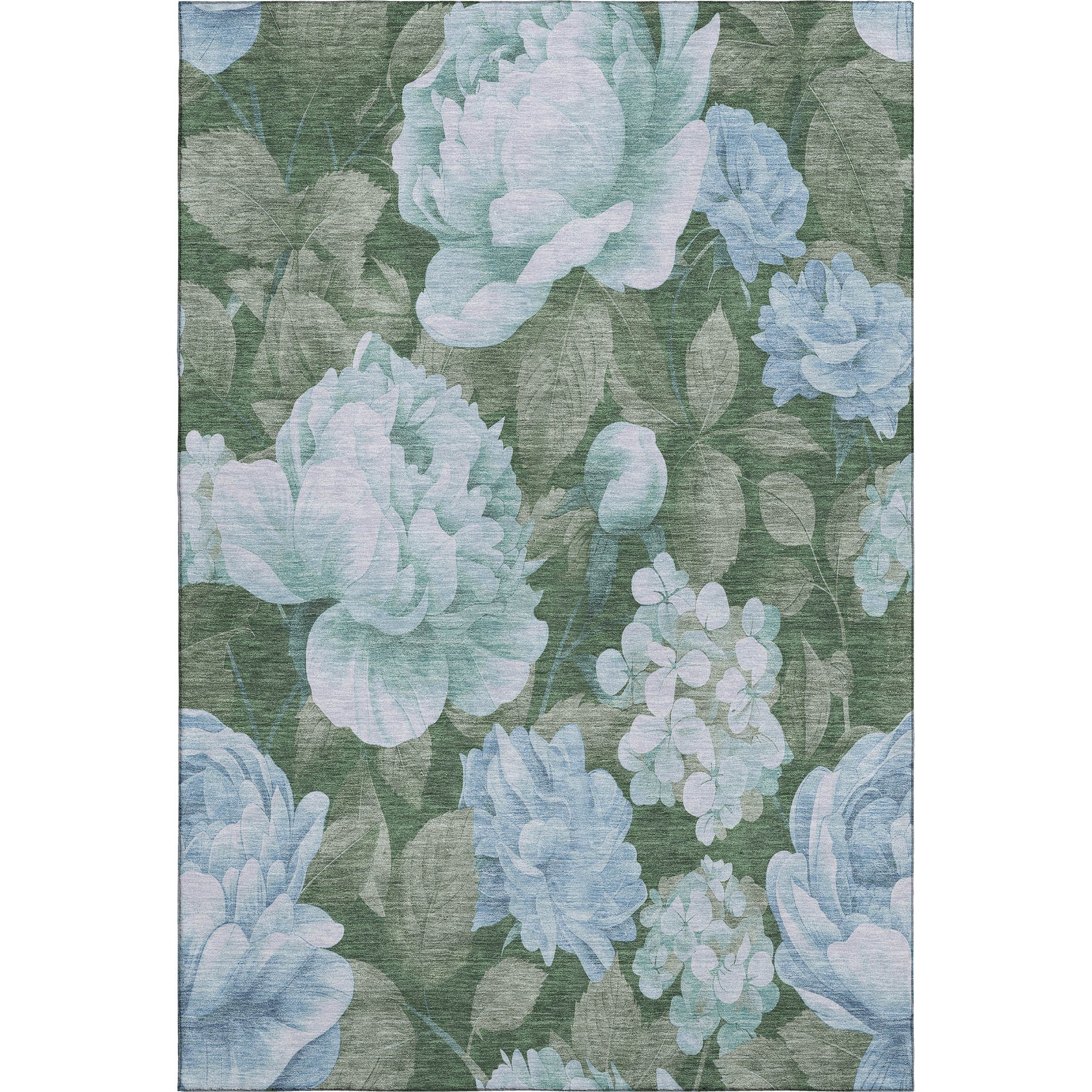 Oslo Machine Washable Transitional Sky Blue Rug 2'6" x 3'10" #shape_Rectangle