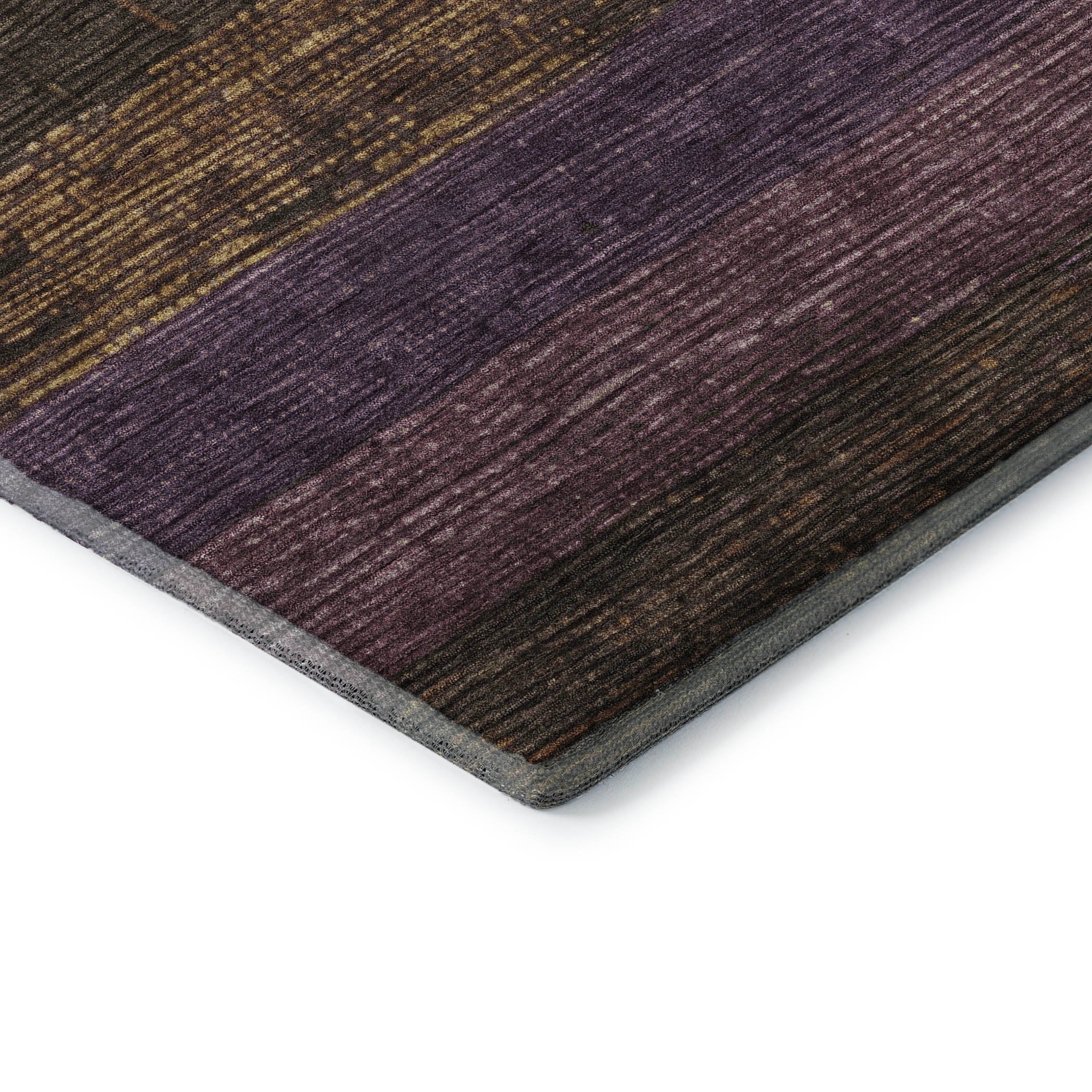 Baku Machine Washable Transitional Brown Rug 1'8" x 2'6" #shape_Rectangle