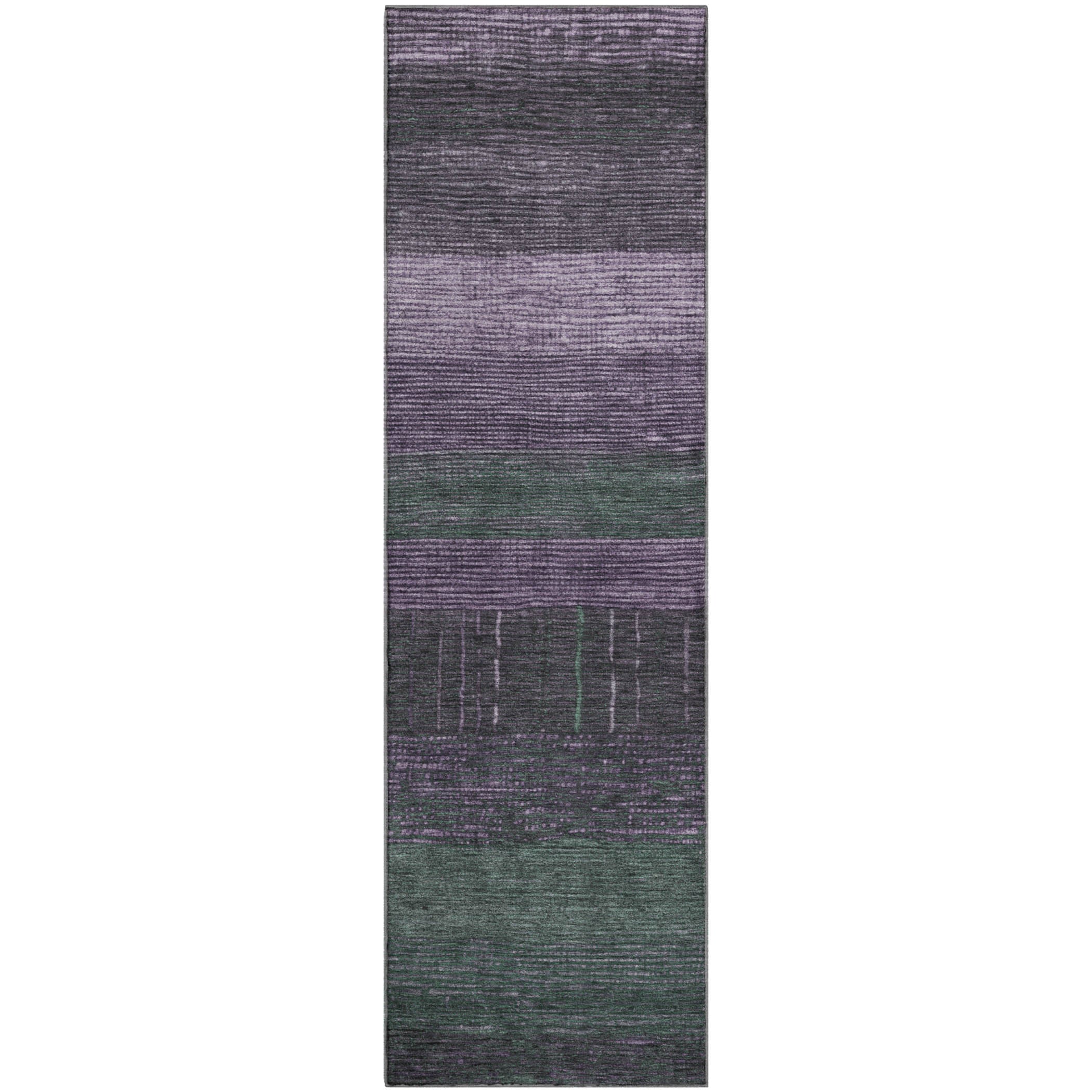 Baku Machine Washable Transitional Purple Rug 2'3" x 7'6" #shape_Runner