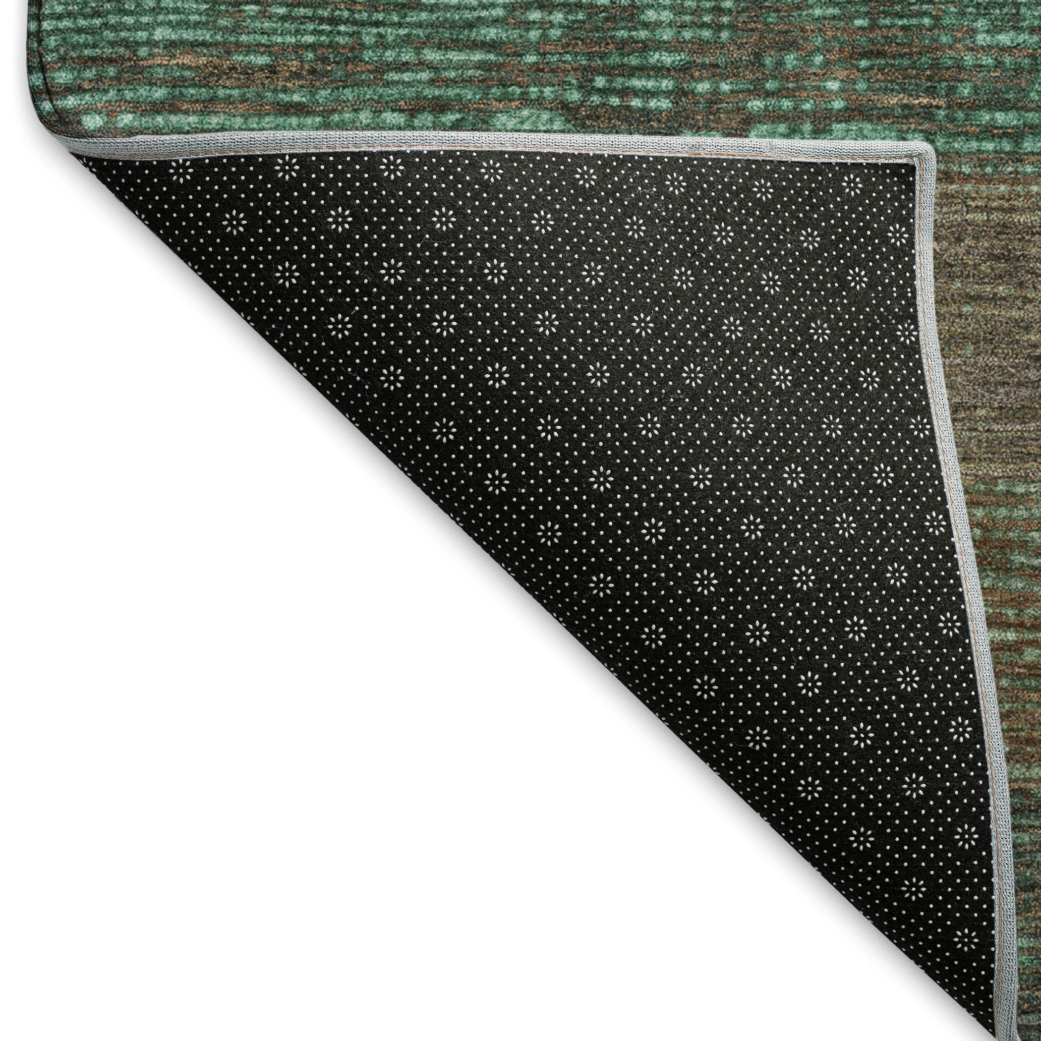 Baku Machine Washable Transitional Teal Rug 1'8" x 2'6" #shape_Rectangle