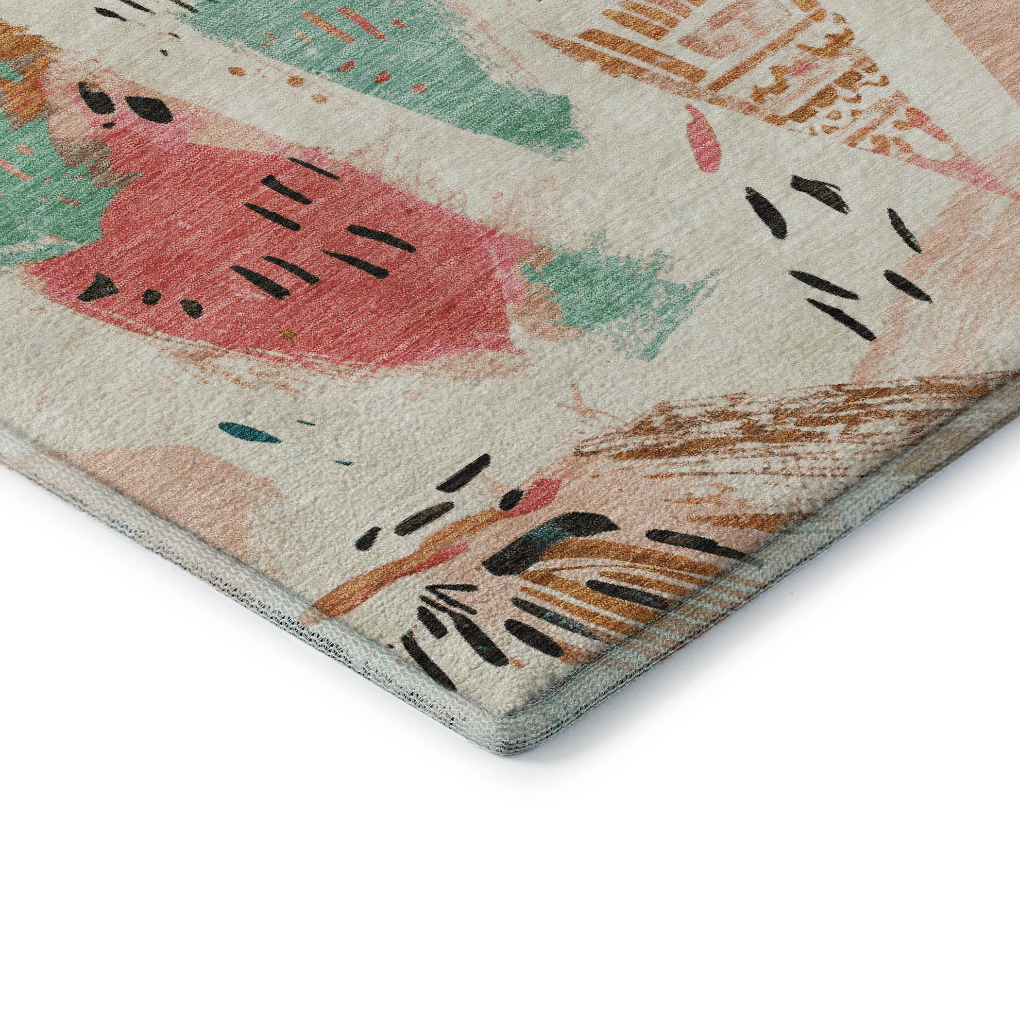 Cusco Machine Washable Transitional Ivory Rug 1'8" x 2'6" #shape_Rectangle