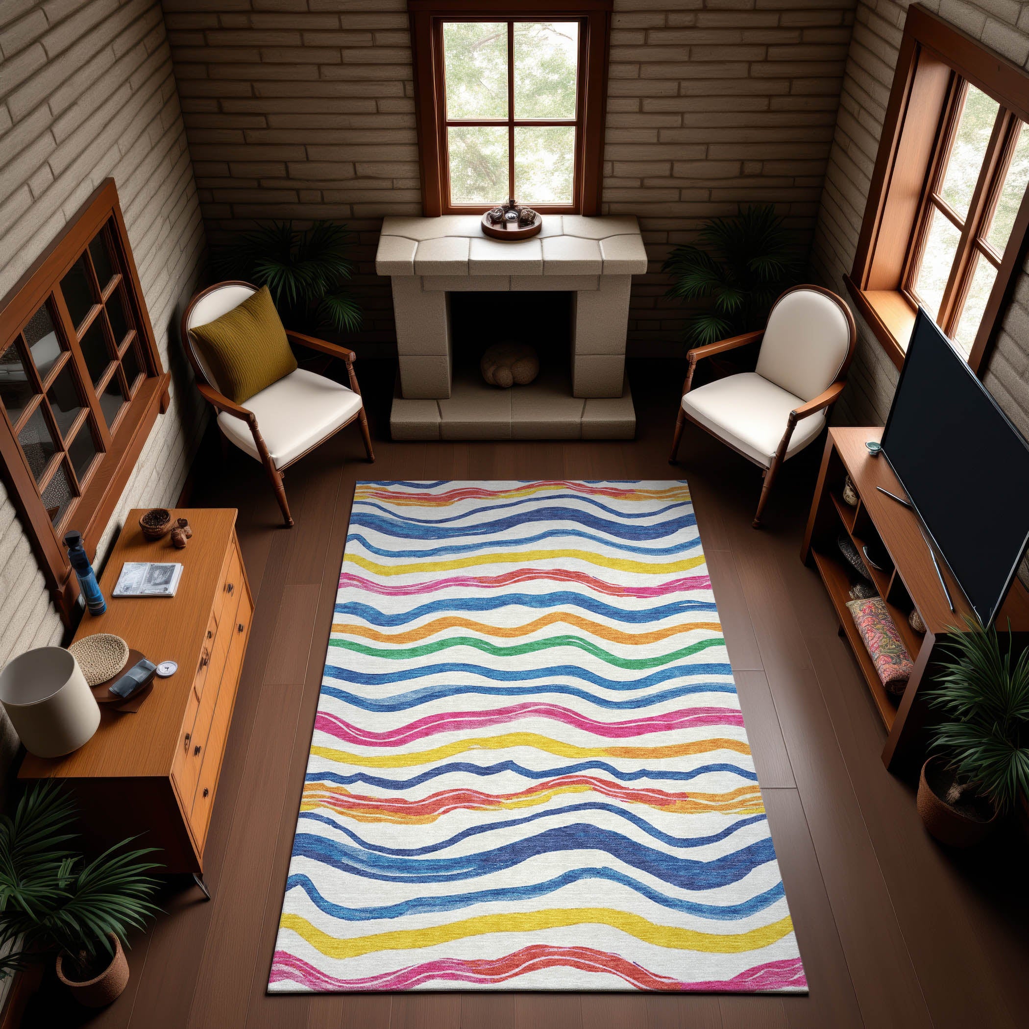 Nairobi Machine Washable Transitional Ivory Rug 2'6" x 3'10" #shape_Rectangle