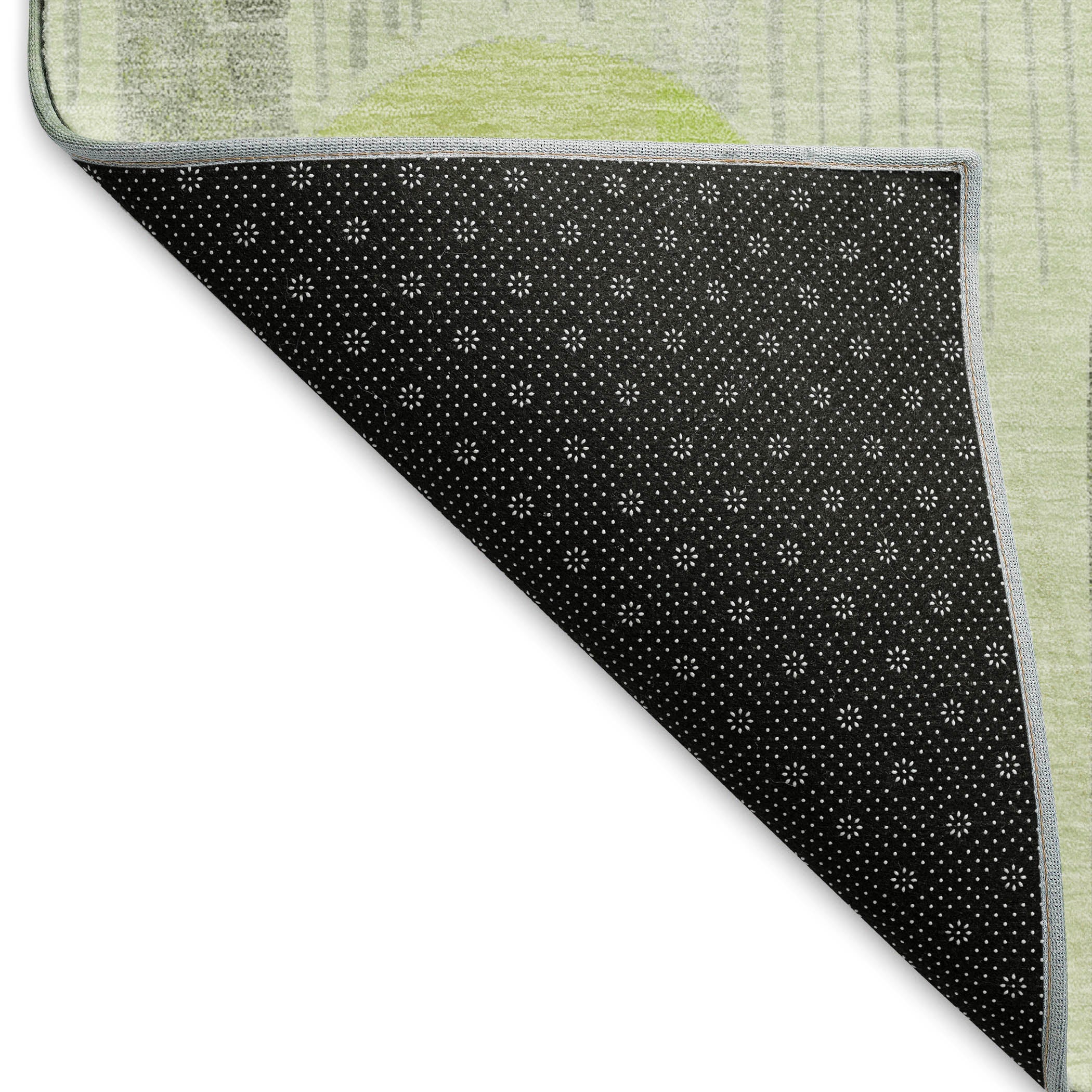 Ghent Machine Washable Transitional Aloe Green Rug 1'8" x 2'6" #shape_Rectangle