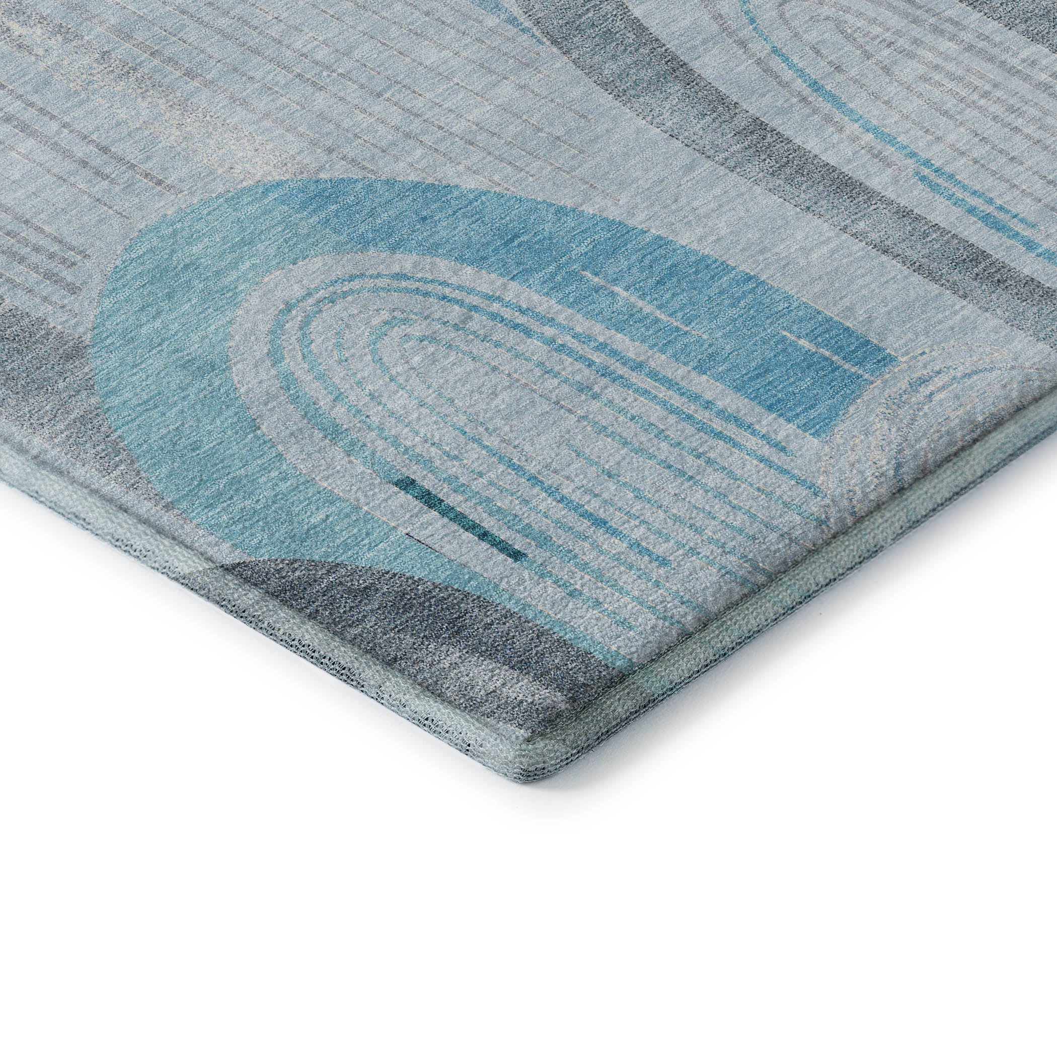 Ghent Machine Washable Transitional Sky Blue Rug 1'8" x 2'6" #shape_Rectangle