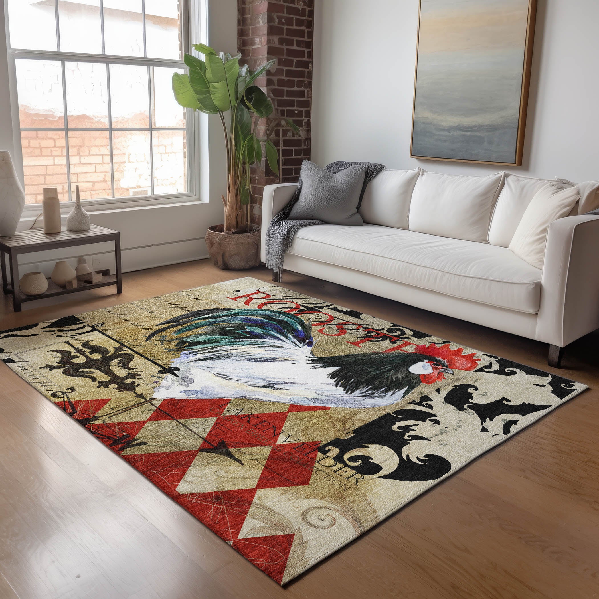 Split Machine Washable Kitchen Midnight Brown Rug 2'6" x 3'10" #shape_Rectangle