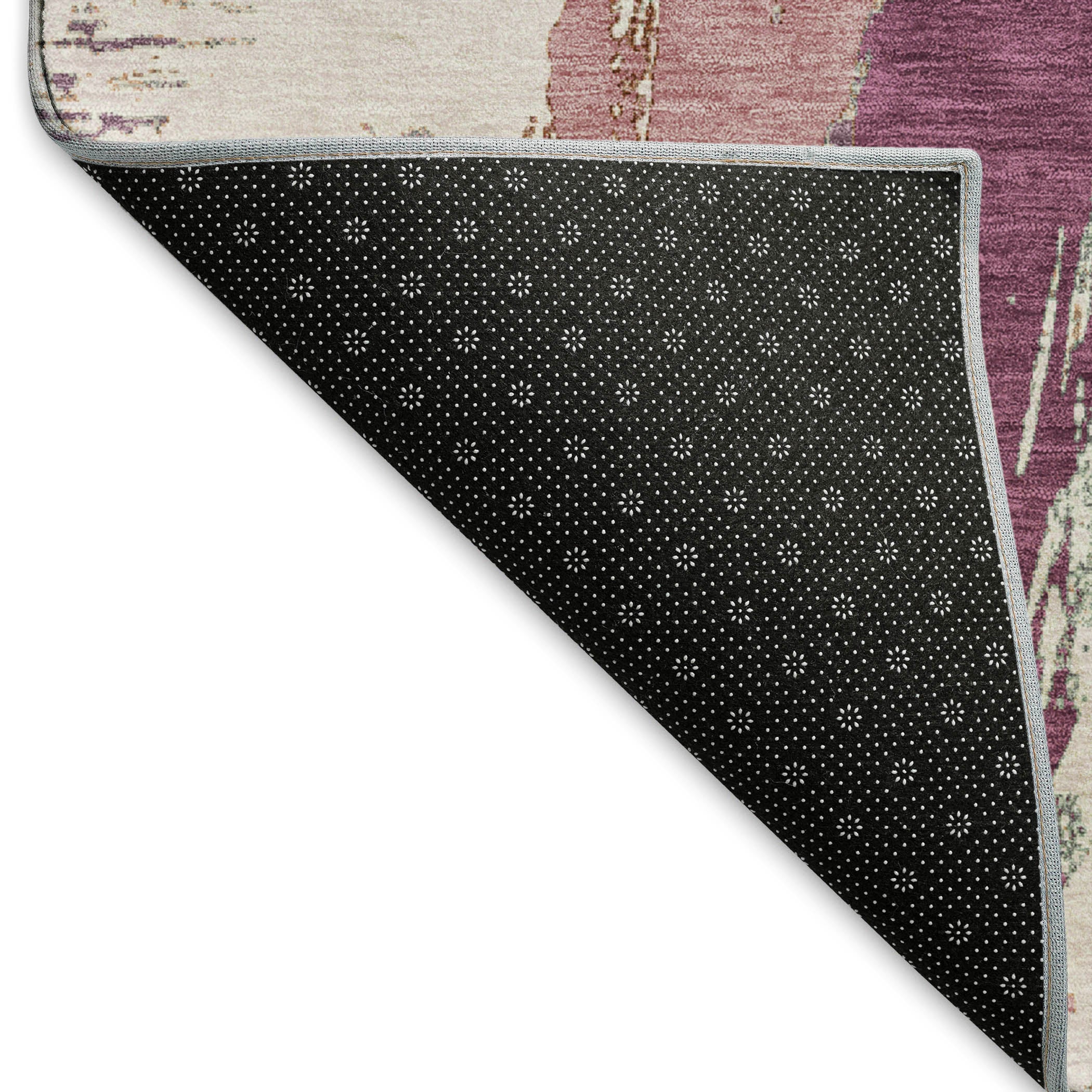 Cairo Machine Washable Transitional Blush Pink Rug 1'8" x 2'6" #shape_Rectangle