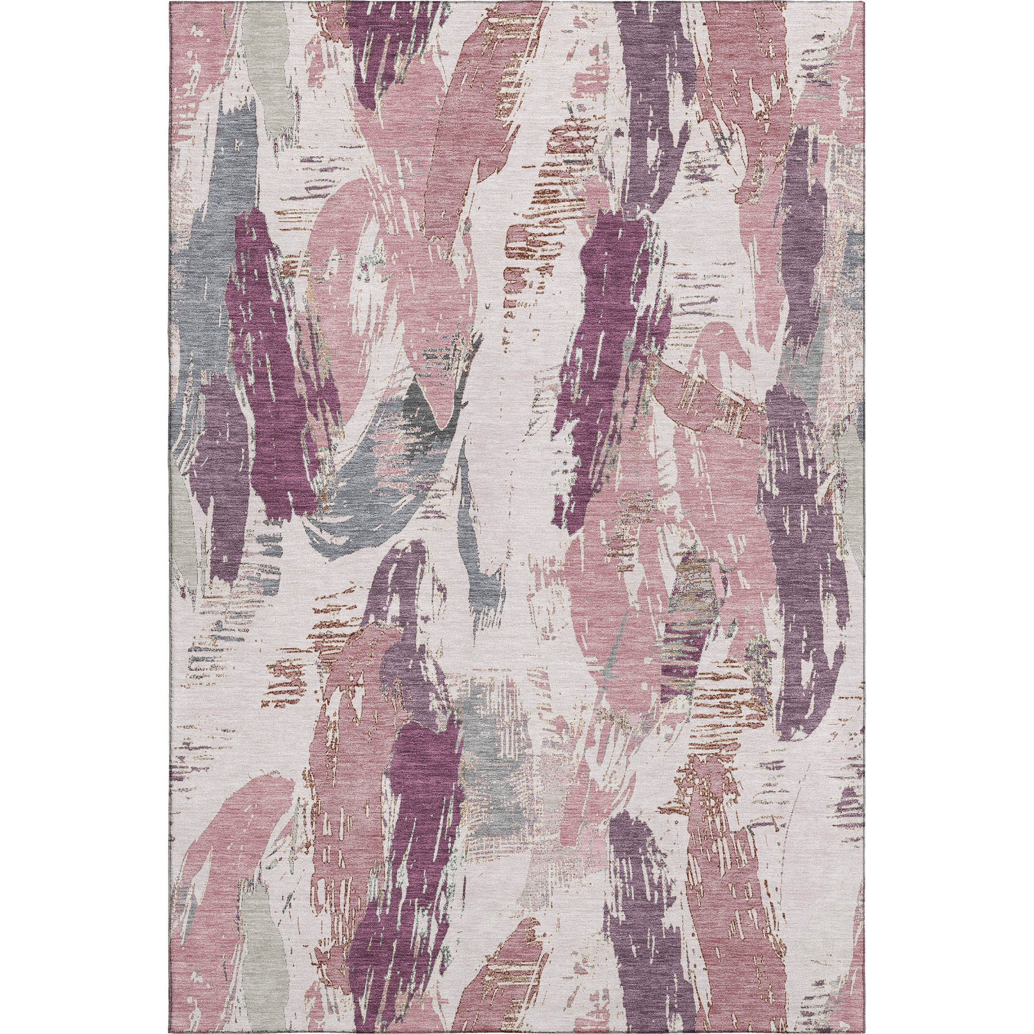 Cairo Machine Washable Transitional Blush Pink Rug 2'6" x 3'10" #shape_Rectangle