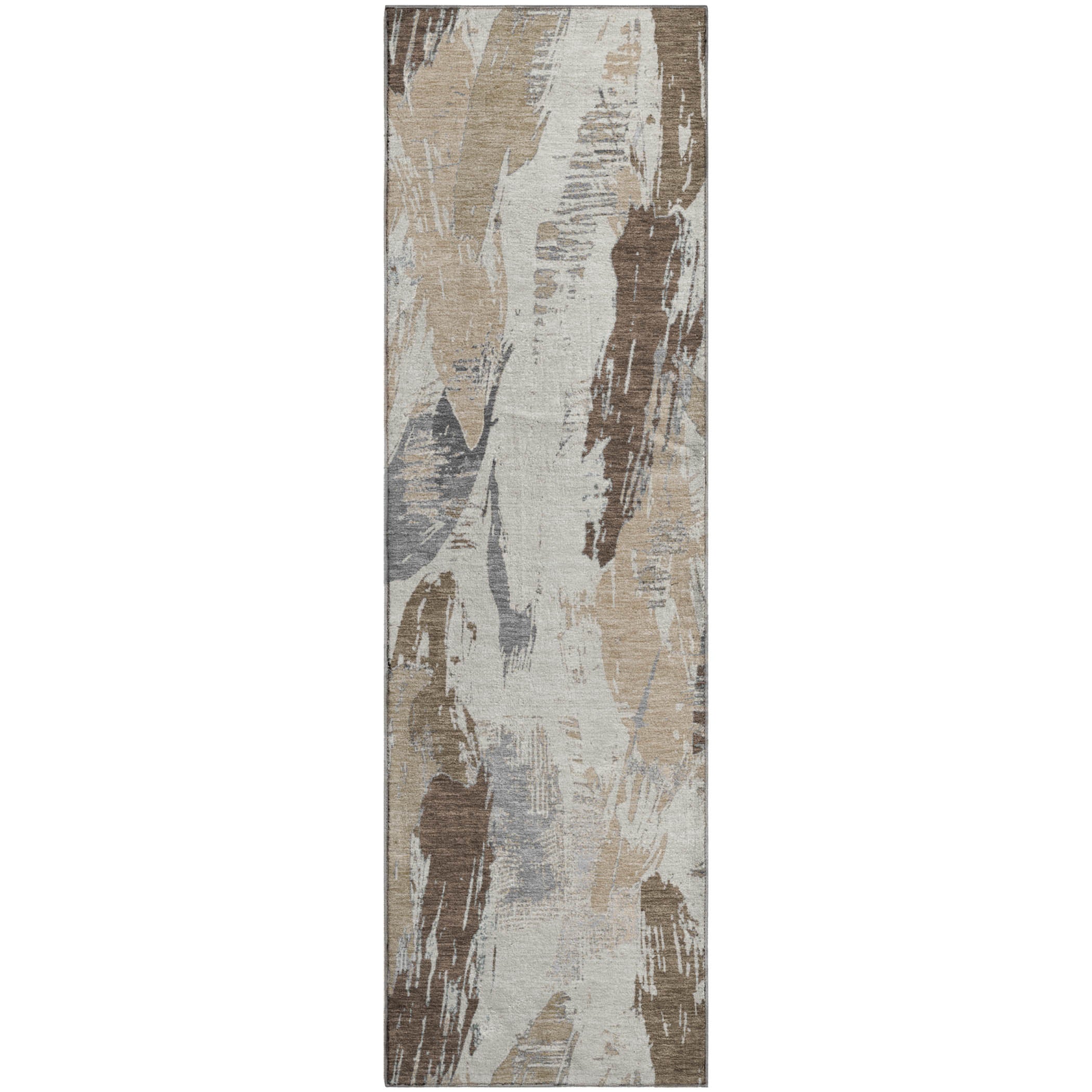 Cairo Machine Washable Transitional Ivory Rug 2'3" x 7'6" #shape_Runner