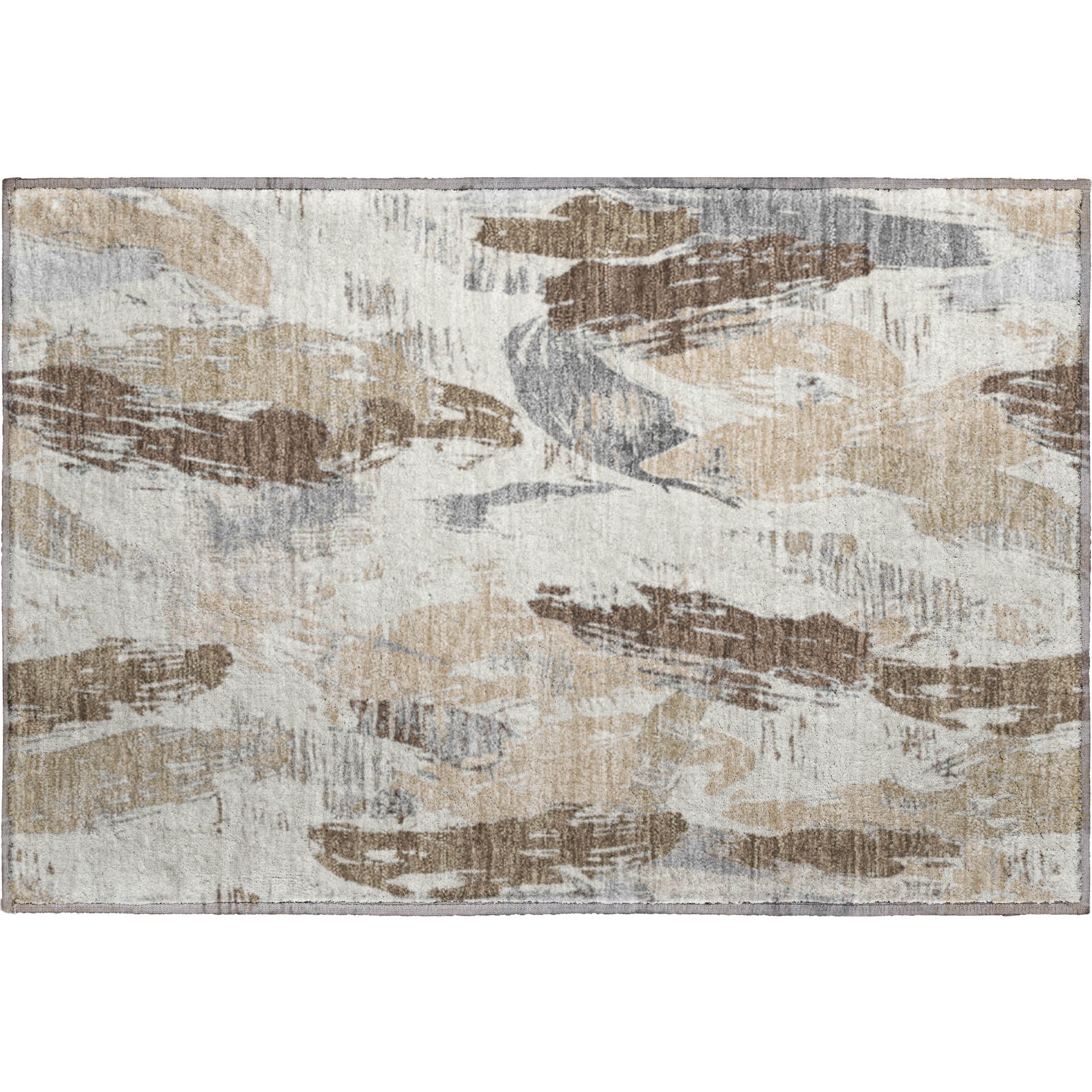 Cairo Machine Washable Transitional Ivory Rug 1'8" x 2'6" #shape_Rectangle