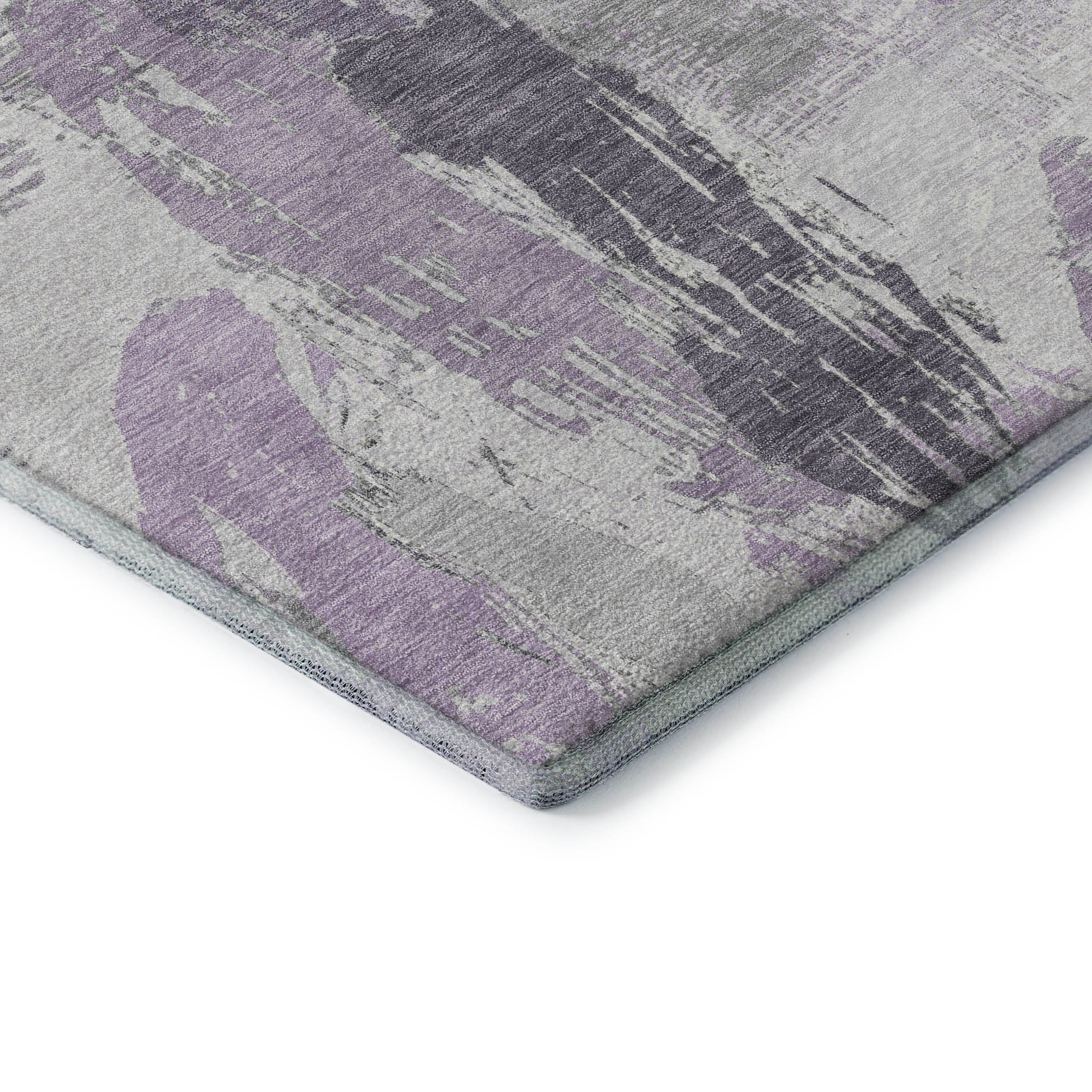 Cairo Machine Washable Transitional Lavender Purple Rug 1'8" x 2'6" #shape_Rectangle