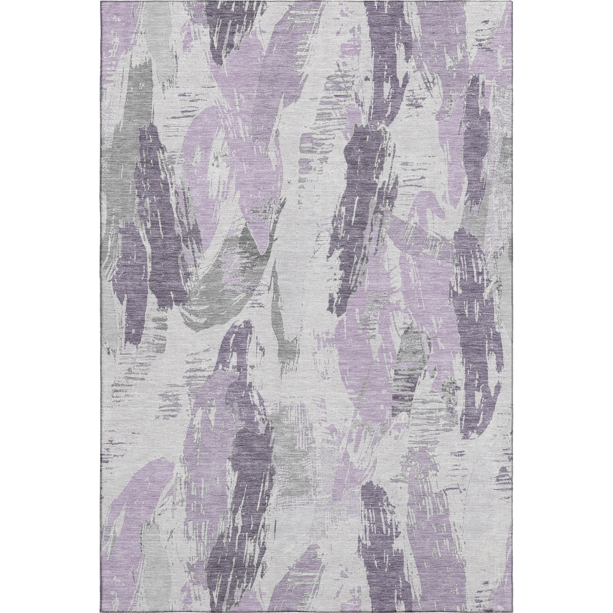 Cairo Machine Washable Transitional Lavender Purple Rug 2'6" x 3'10" #shape_Rectangle