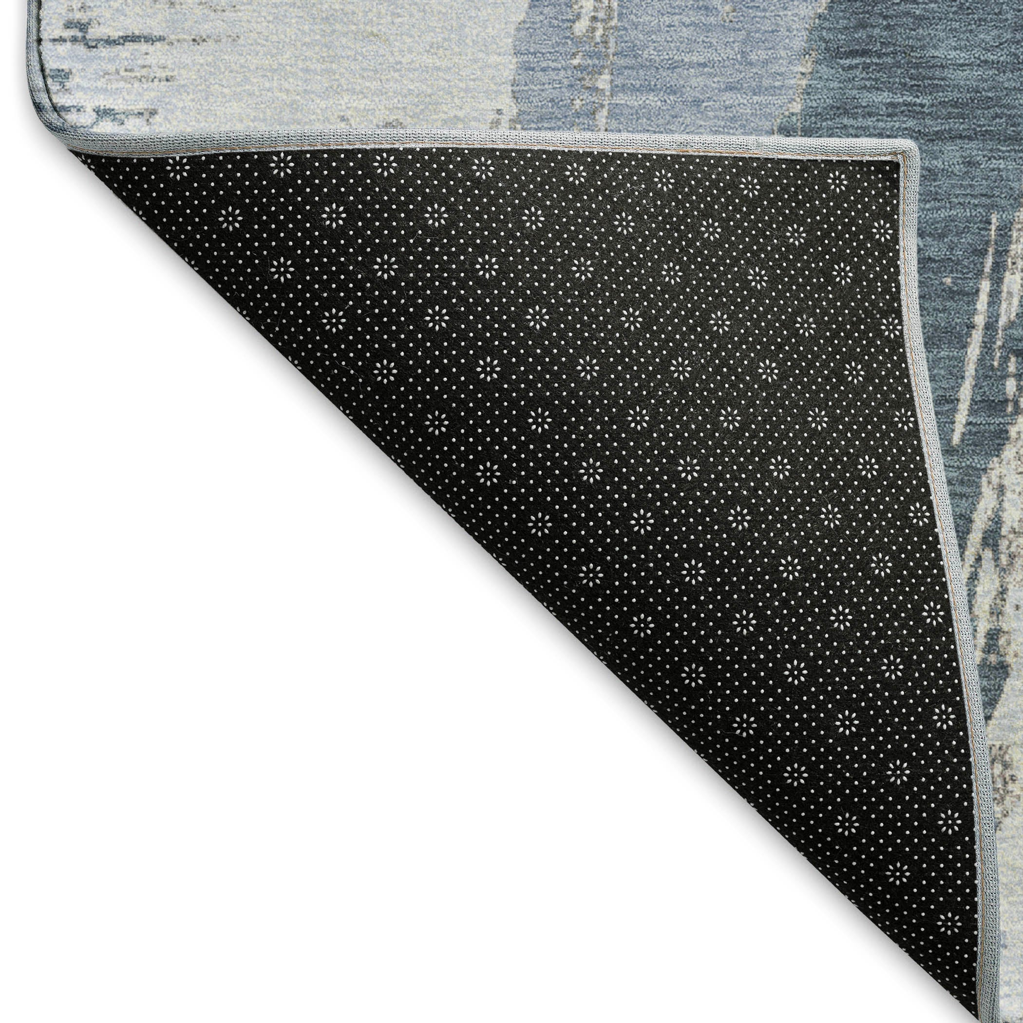 Cairo Machine Washable Transitional Sky Blue Rug 1'8" x 2'6" #shape_Rectangle
