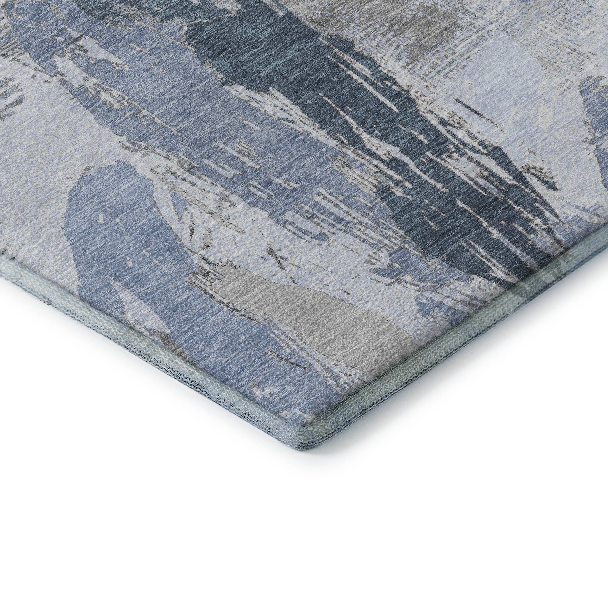 Cairo Machine Washable Transitional Sky Blue Rug 1'8" x 2'6" #shape_Rectangle