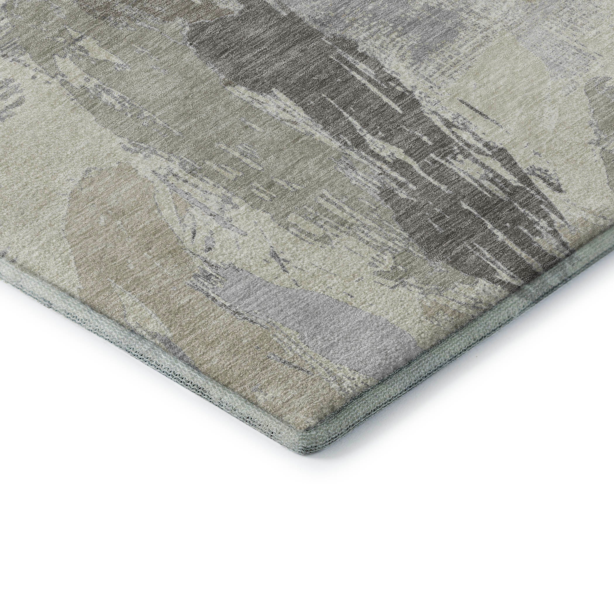 Cairo Machine Washable Transitional Taupe Brown Rug 1'8" x 2'6" #shape_Rectangle