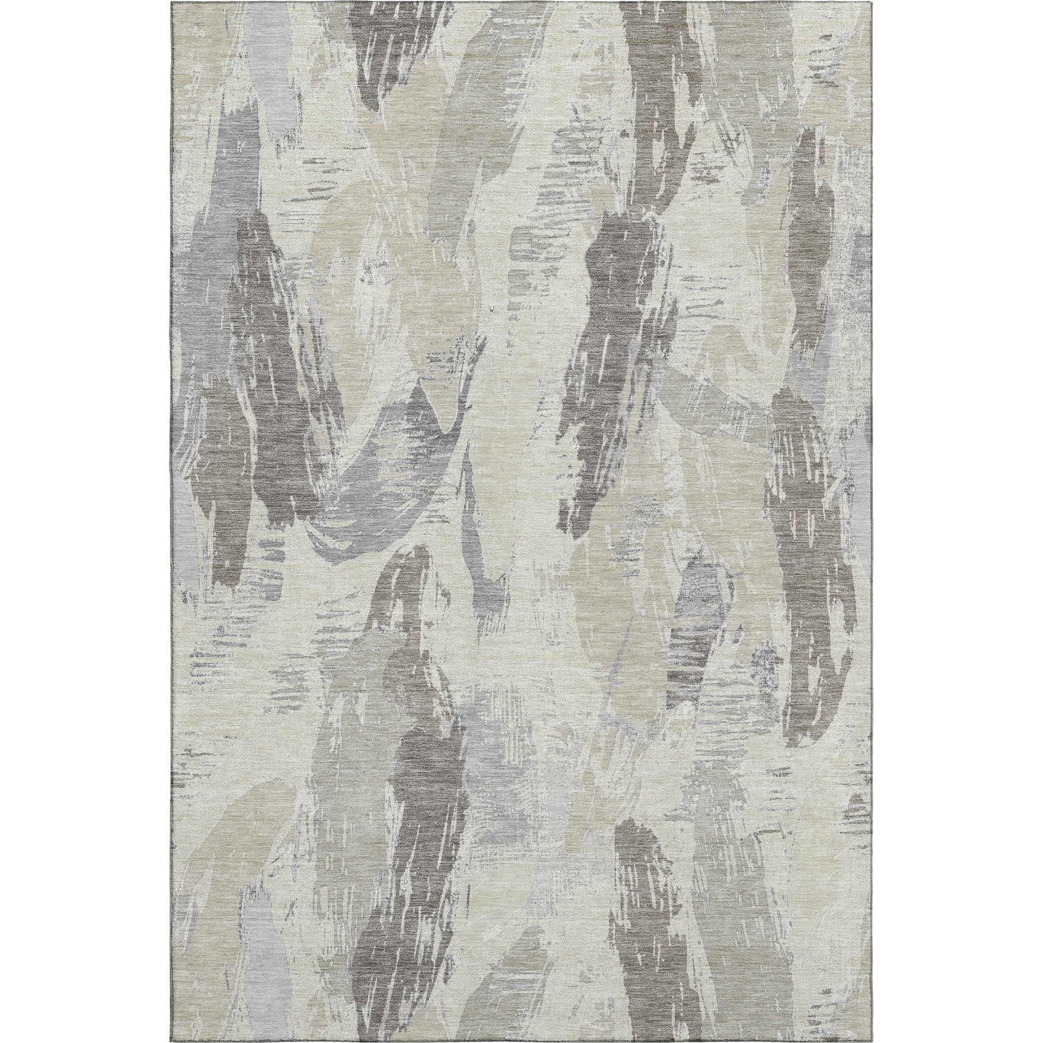 Cairo Machine Washable Transitional Taupe Brown Rug 2'6" x 3'10" #shape_Rectangle