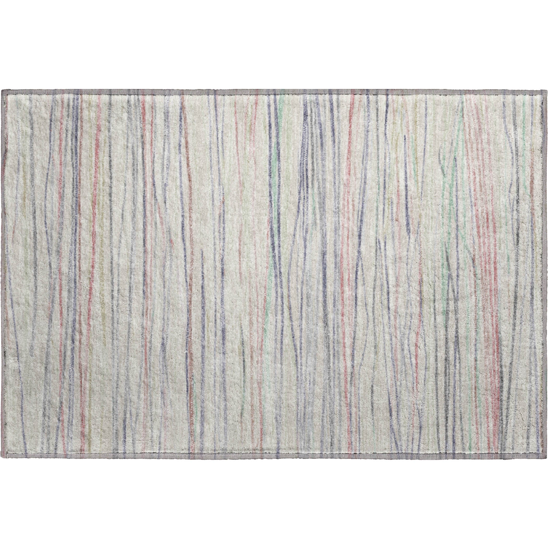 Havana Machine Washable Transitional Beige Brown Rug 1'8" x 2'6" #shape_Rectangle